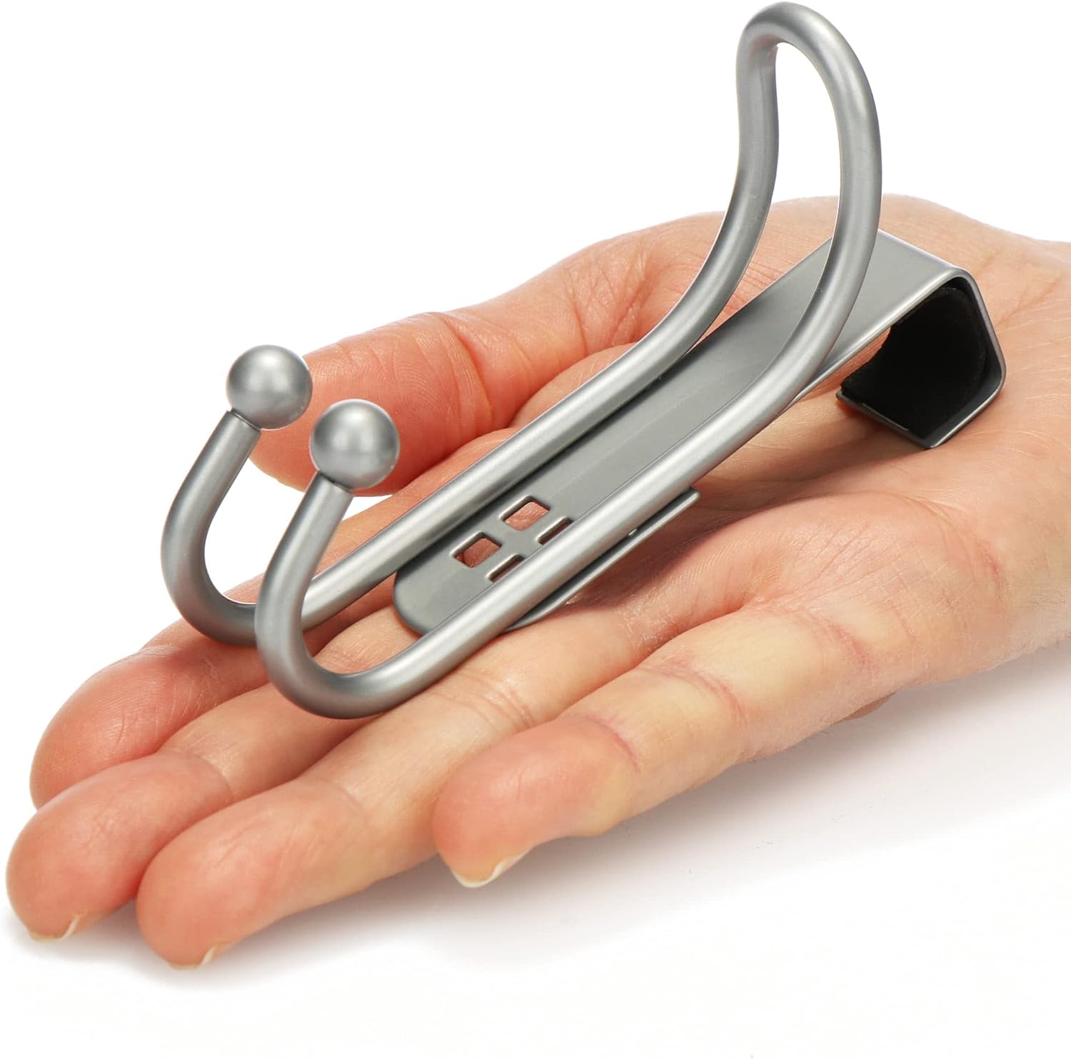 Thumbnail 4 de com-four® 8x Ganci per Porte – Ganci Appendiabiti Doppi con Protezione in Schiuma per Ante di Camere e Armadi