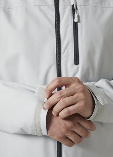 Detalle 1 de Helly Hansen Crew 2, chaqueta de capa intermedia para hombre, gris niebla