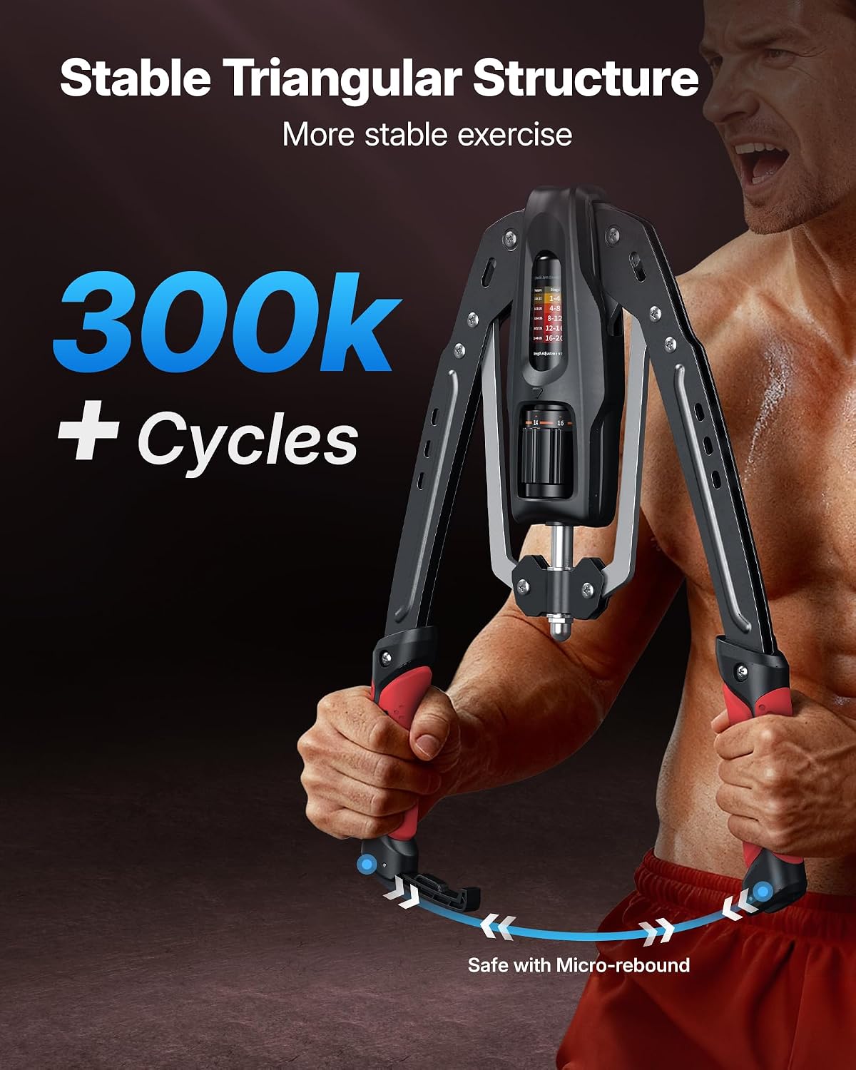 Detalle 2 de MERACH Twister Arm Trainer, Adjustable Hydraulic Chest Expander, 22-440 lb