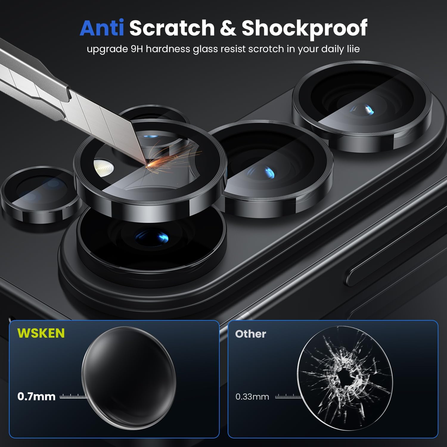 Thumbnail 3 de WSKEN Galaxy S26 Ultra Camera Lens Protector