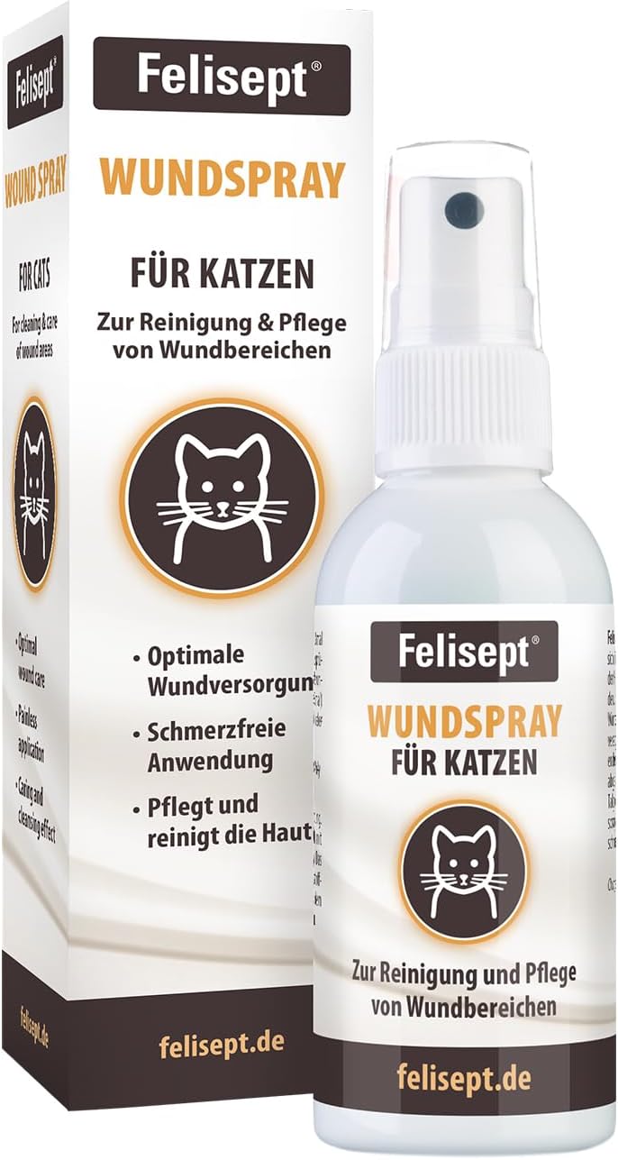 Detalle de Felisept Wundspray für Katzen 75 ml – schonende Wundpflege ohne Schmerz