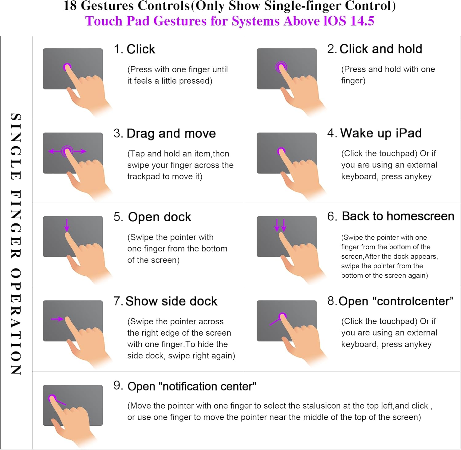 Thumbnail 6 de WIWU 3-in-1 Magnetic Keyboard Case for iPad Air 13-inch (M2/M3/M4) & Pro 12.9-inch (Gen 6/5/4/3) – Backlit Keys, Trackpad & Adjustable Stand (Grey)