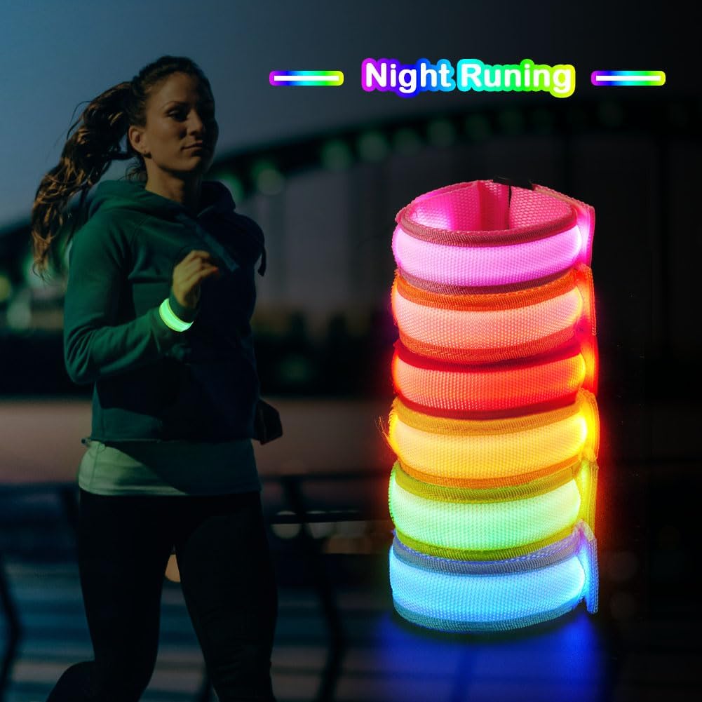 Thumbnail 5 de Ainiv led-armbanden met 3 standen, reflecterende band en nylon