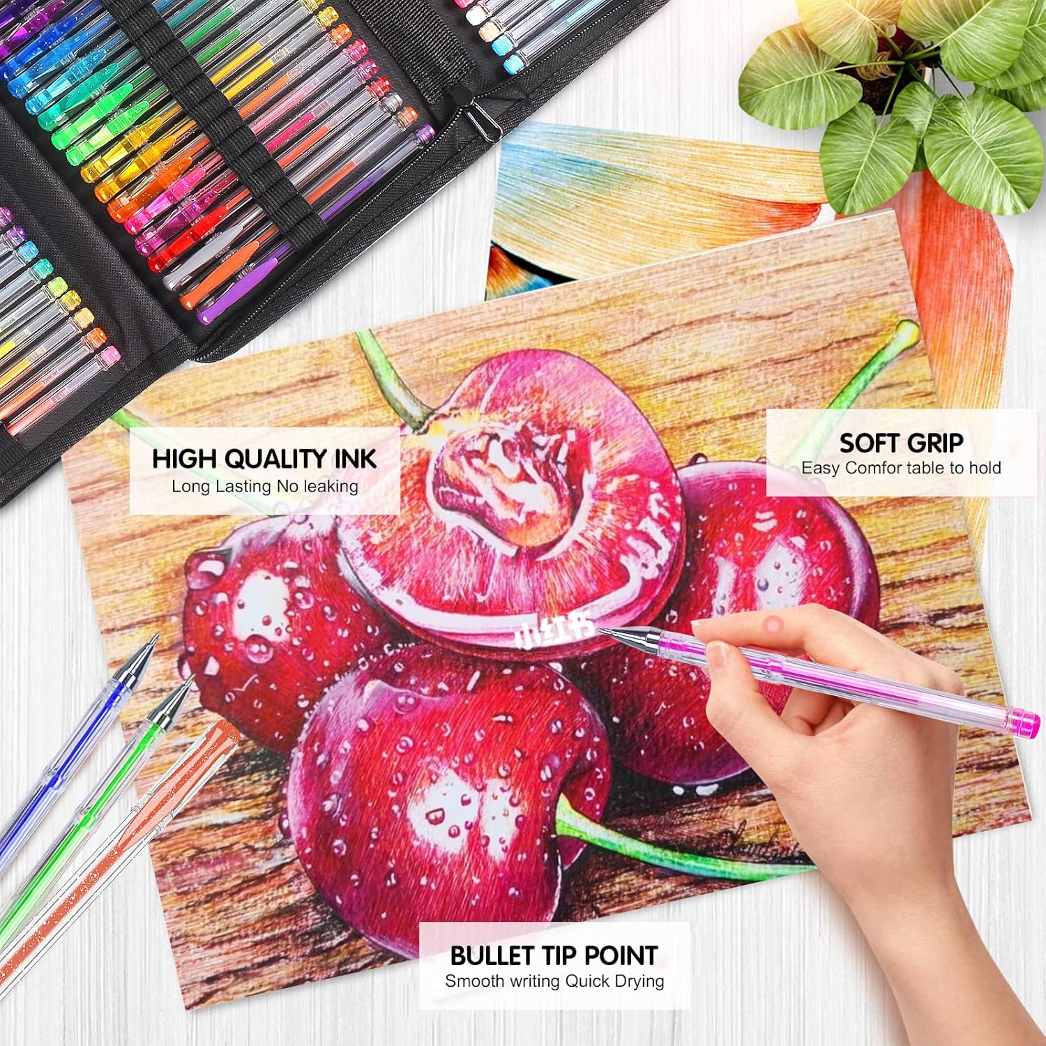 Thumbnail 1 de Vozuna Glitzer Gelstifte 145er-Set für Kreativ