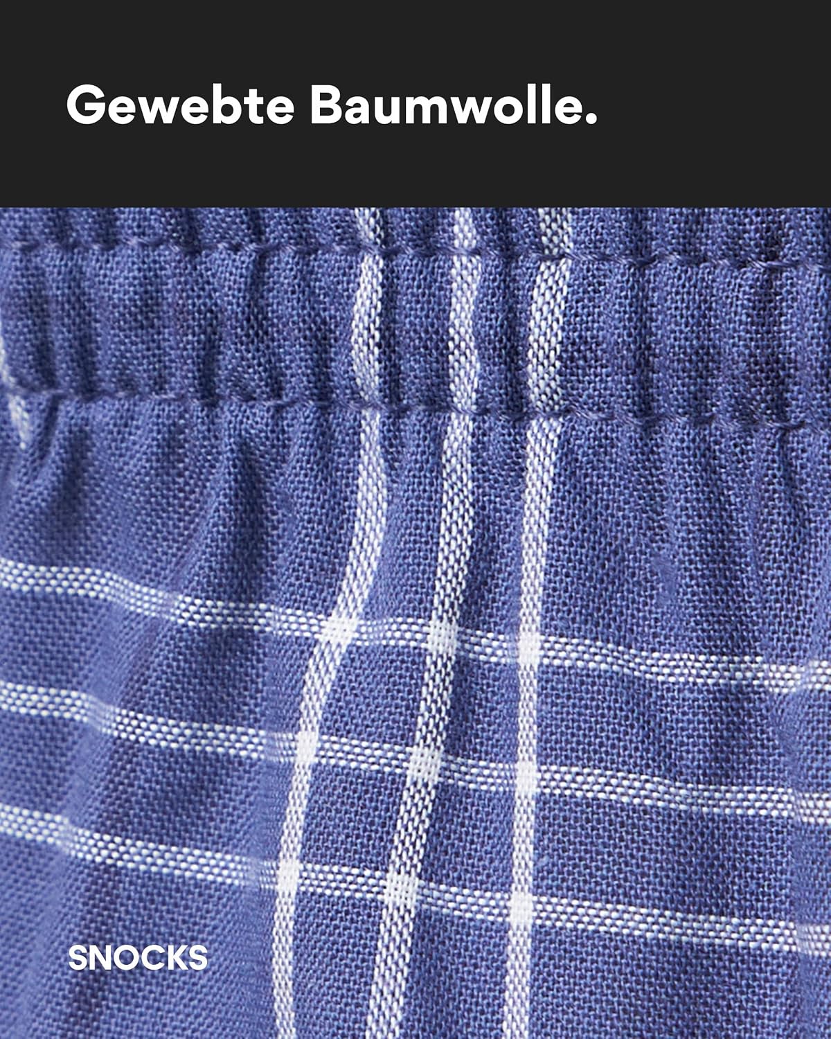 Thumbnail 4 de Snocks American Boxershorts Herren Bio-Baumwolle 3er-Pack