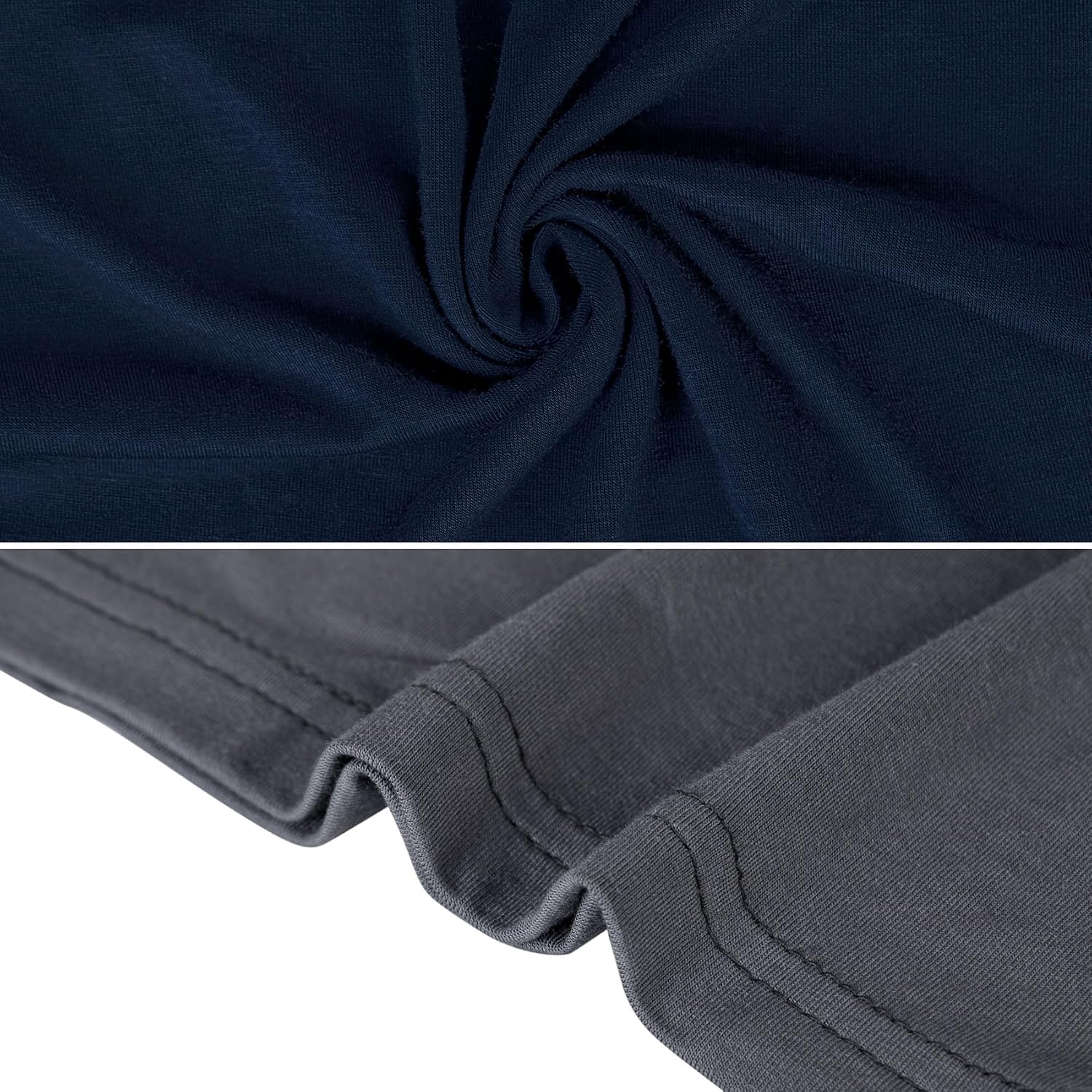 Detalle 2 de Chalier Cozy 2er Pack Pyjamahose Herren – Kurze Modal Schlafanzughose mit verstellbarem Bund
