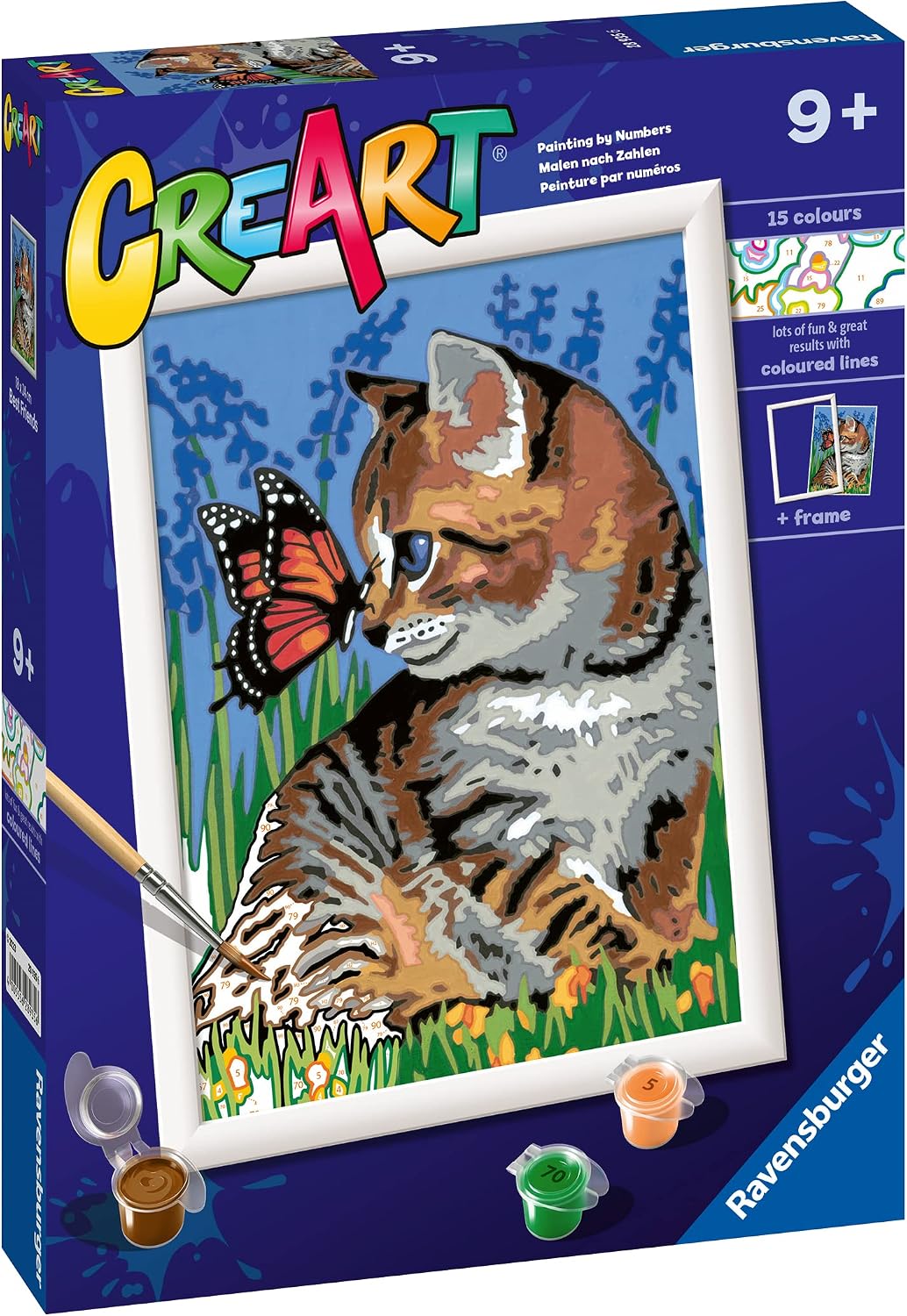 Thumbnail 1 de Ravensburger Creart Gattino e farfalla kit pittura per bambini 🎨