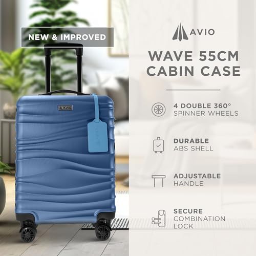 Detalle 2 de AVIO Suitcase Cabin Luggage 55x40x20 | Lightweight ABS Carry-On
