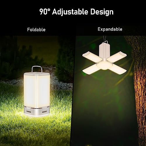 Detalle de Blukar 116 LED Lampada Campeggio Ricaricabile: Luce Potente e Versatile per Avventure all’Aperto