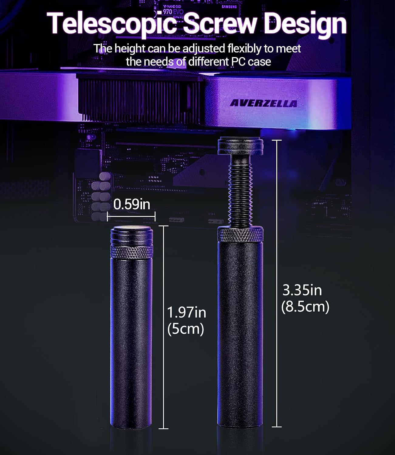 Detalle de GPU support bracket, 50–85 mm