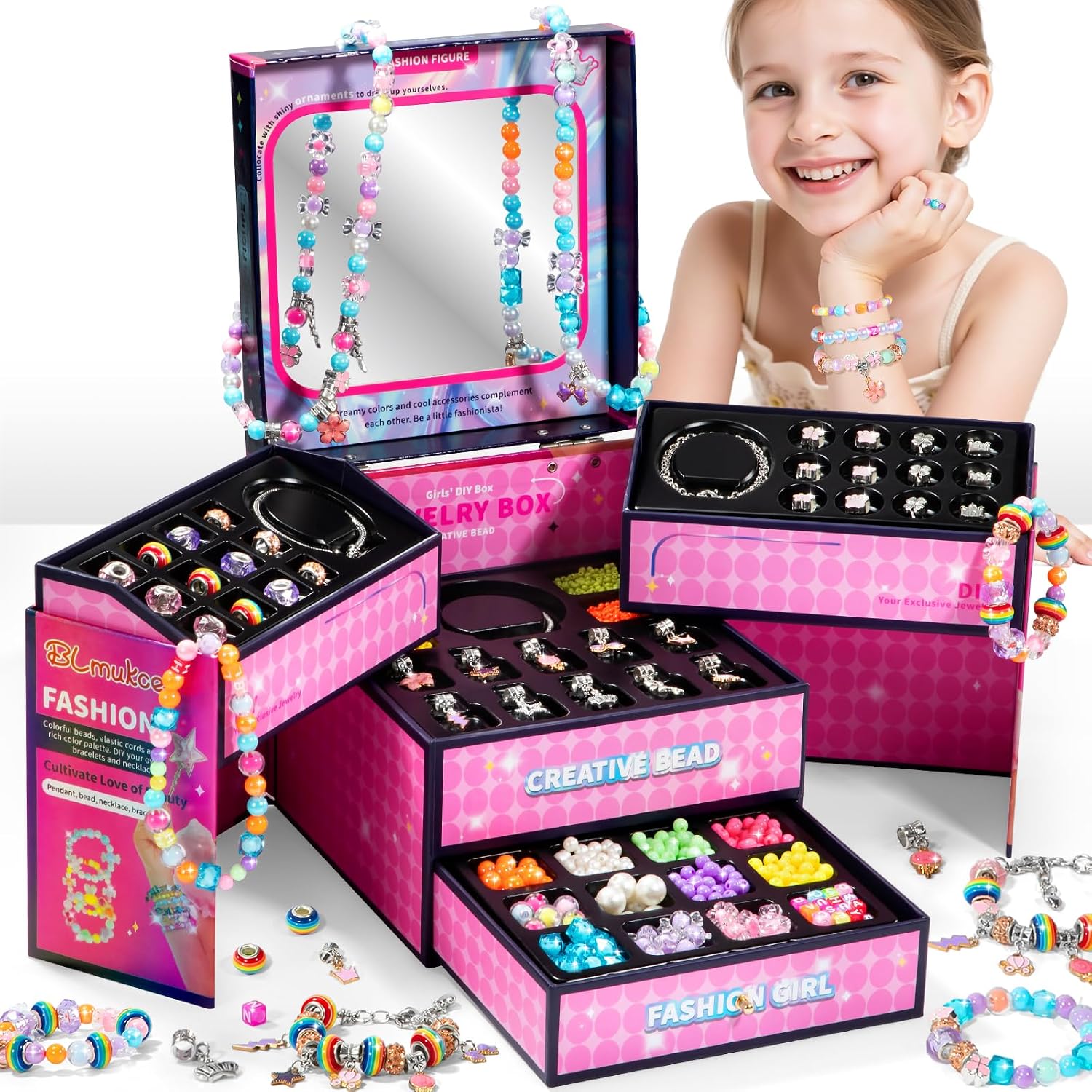 Detalle de BLmukce Kit de création de bijoux pour enfants