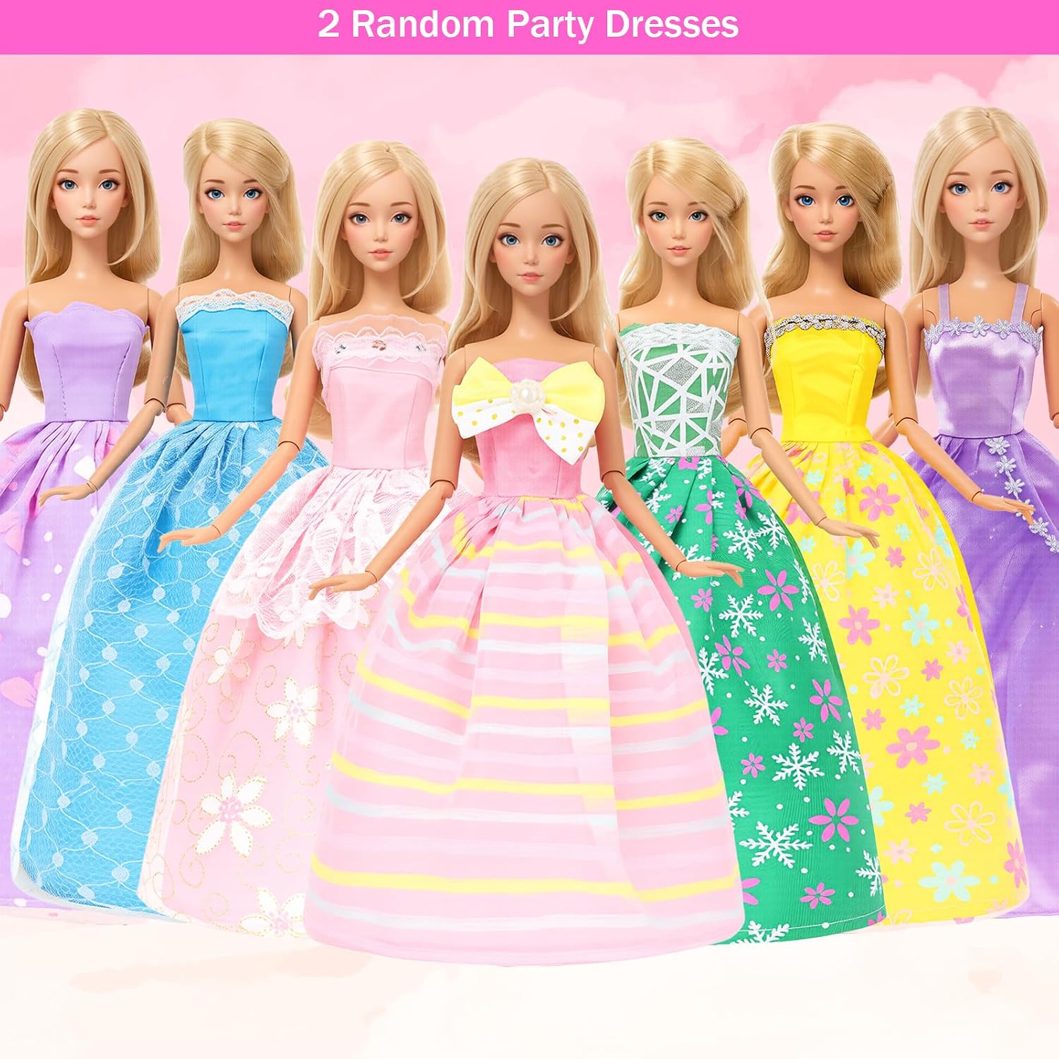 Thumbnail 1 de Miunana 54 Pcs 11.5 Inch Doll Clothes & Accessories Set