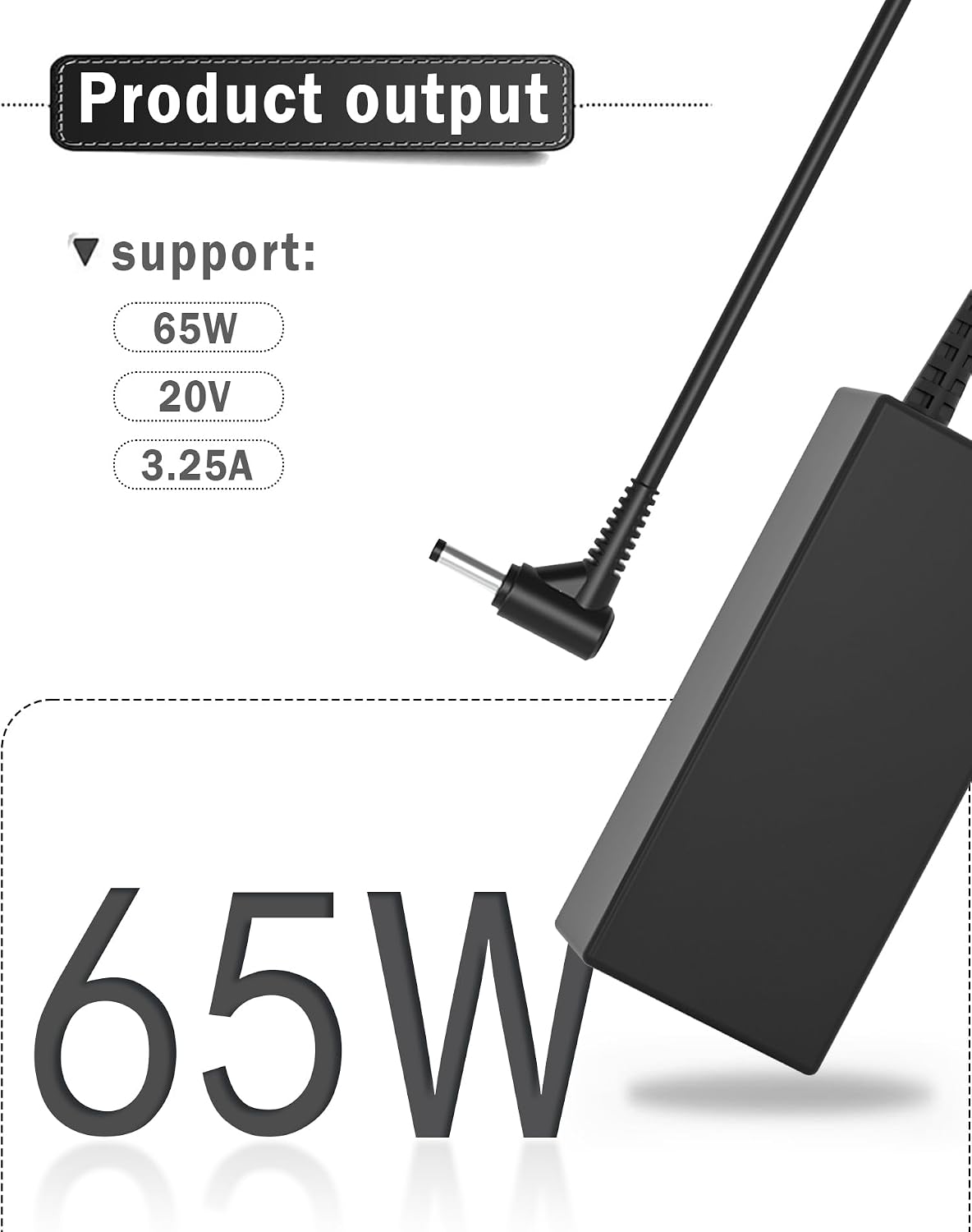 Thumbnail 1 de JPEOAYBI 65W Laptop Charger for Lenovo