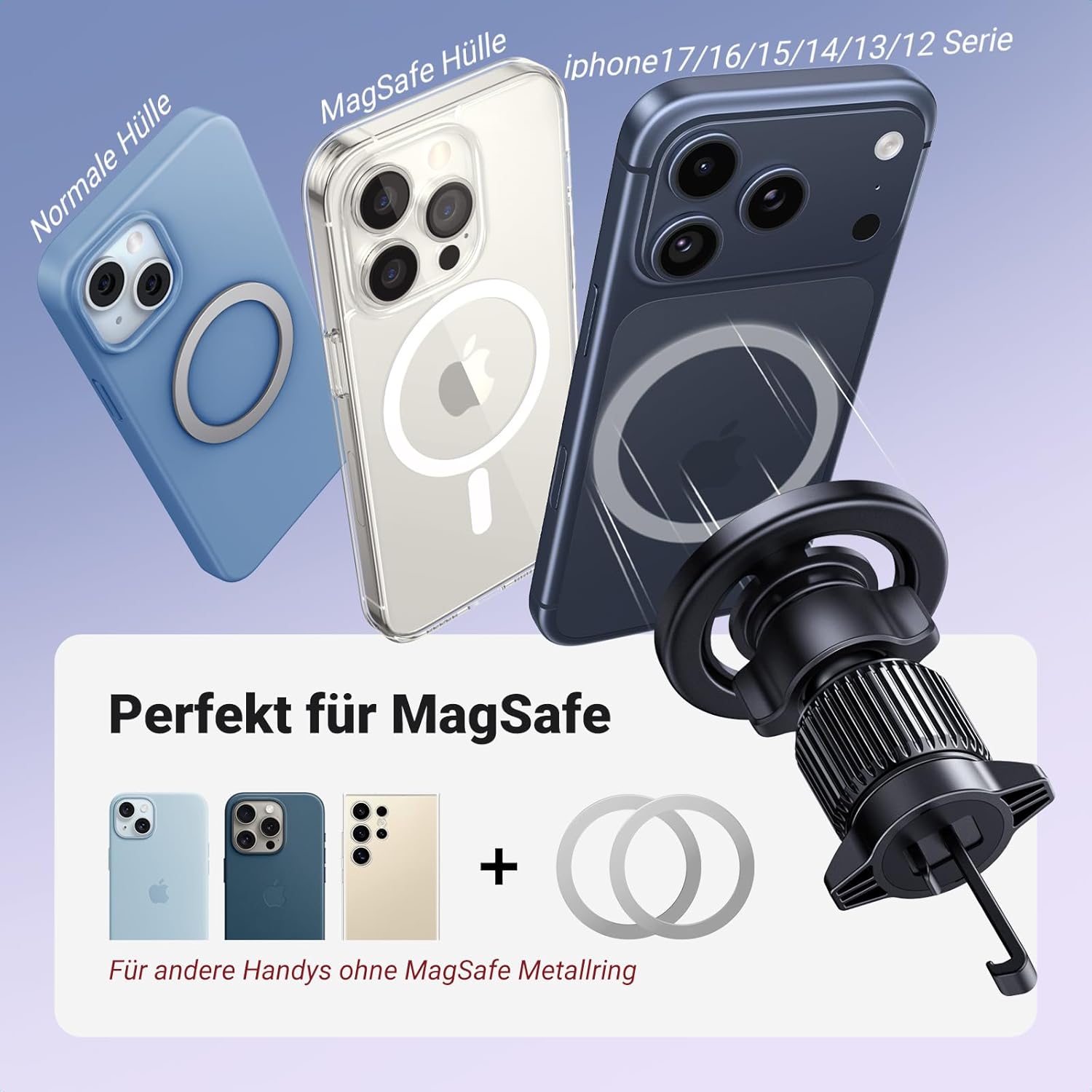 Thumbnail 4 de UGREEN Handyhalterung Auto 20 Magnete