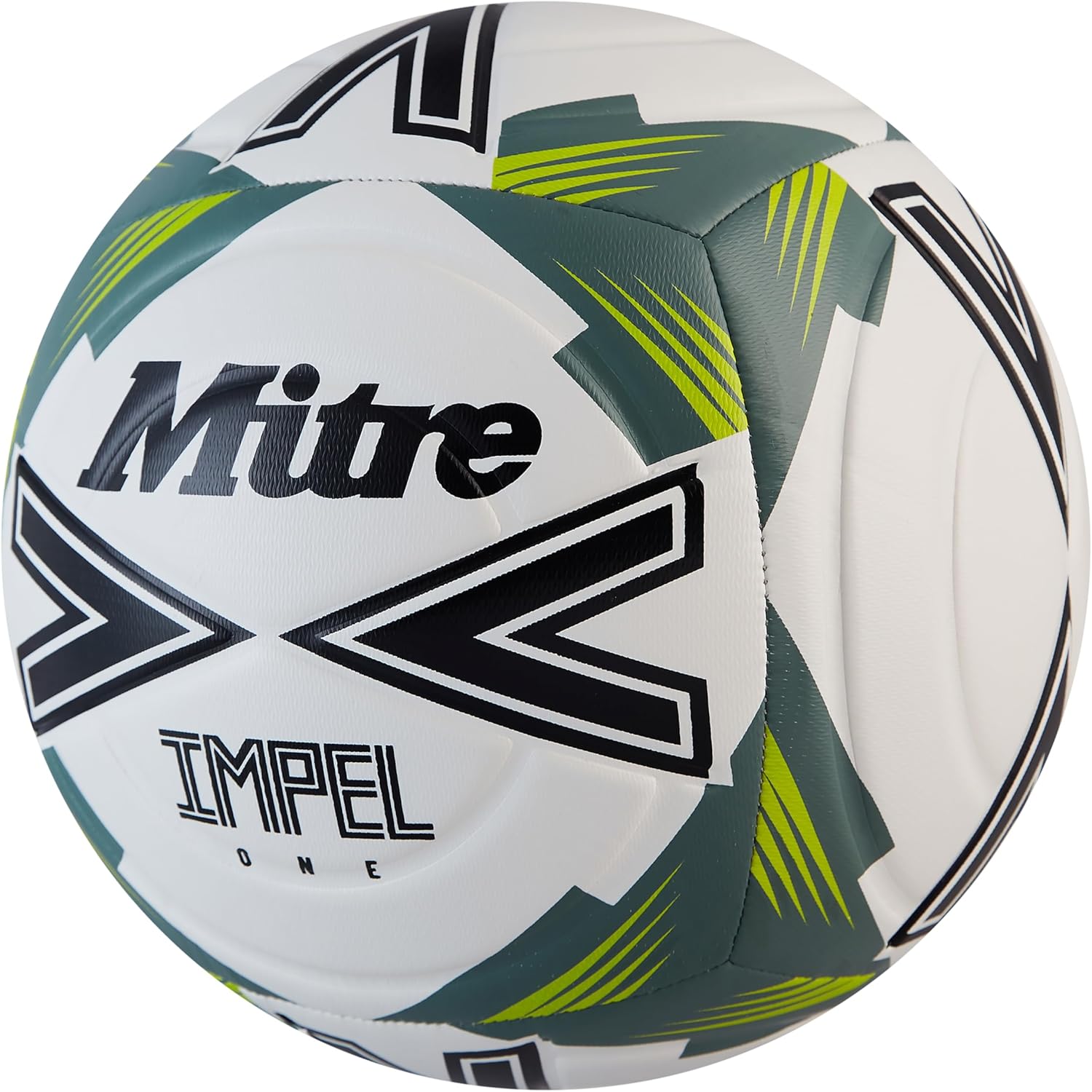 Thumbnail 1 de Mitre Impel One 24 Football – White/Black/Sage Leaf (3)