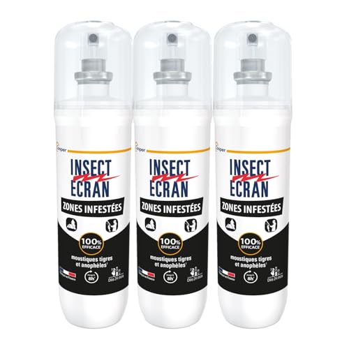 Detalle de Insect Ecran Anti-Moustiques Zones Infestées 8H – Spray répulsif 3x100ml