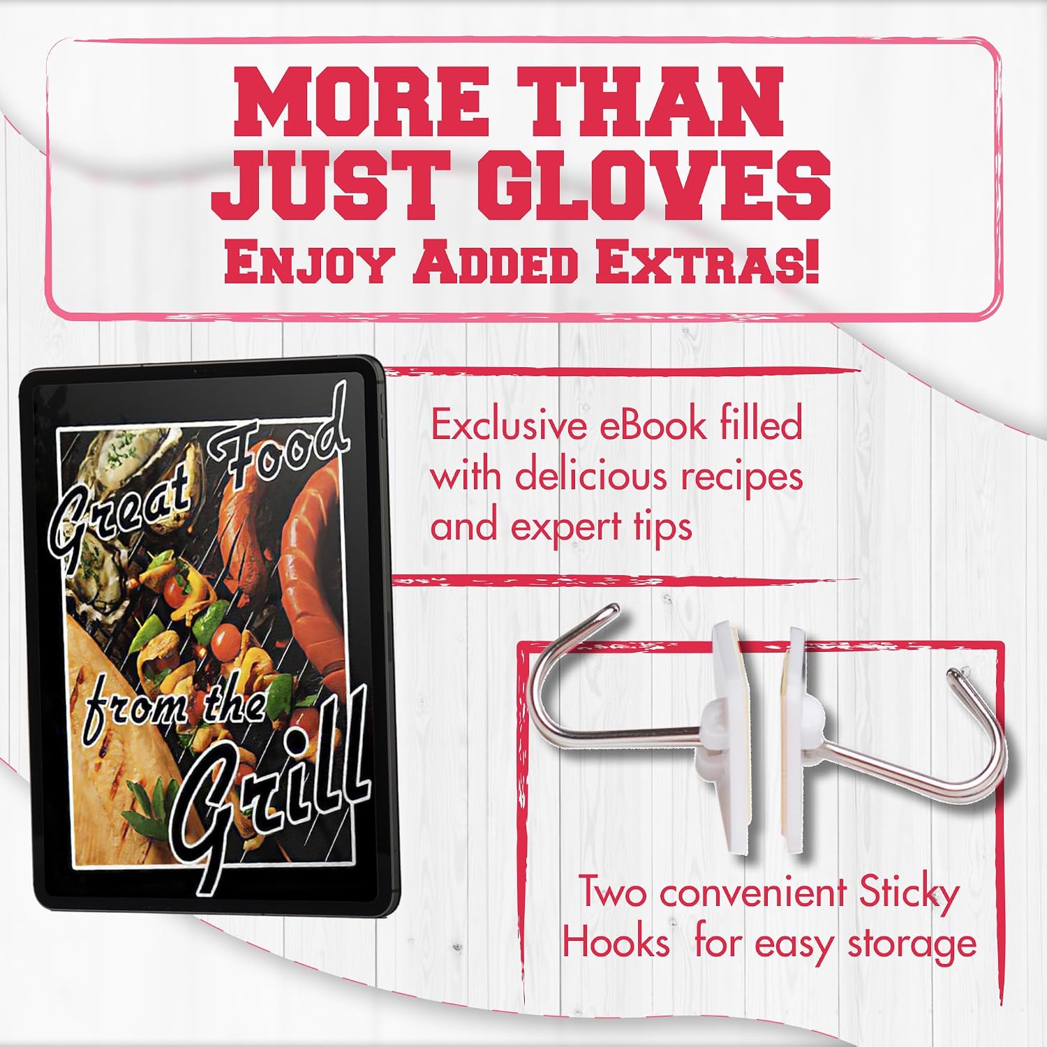 Thumbnail 4 de Kitchen Perfection BBQ Gloves, XL