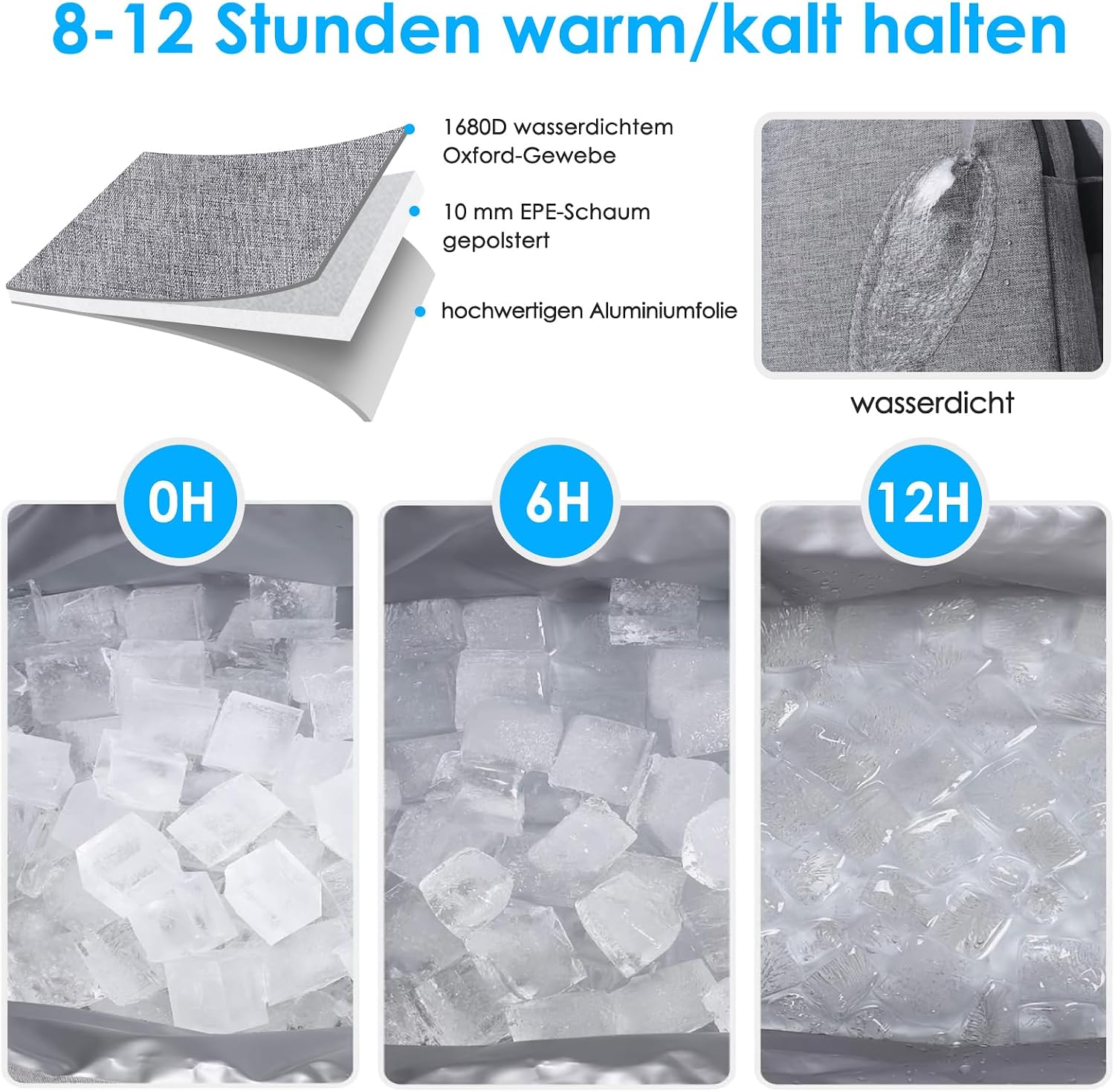 Thumbnail 2 de SPGOOD Kühltasche 40L – isoliert, faltbar, vielseitig für Picknick, Strand und Camping