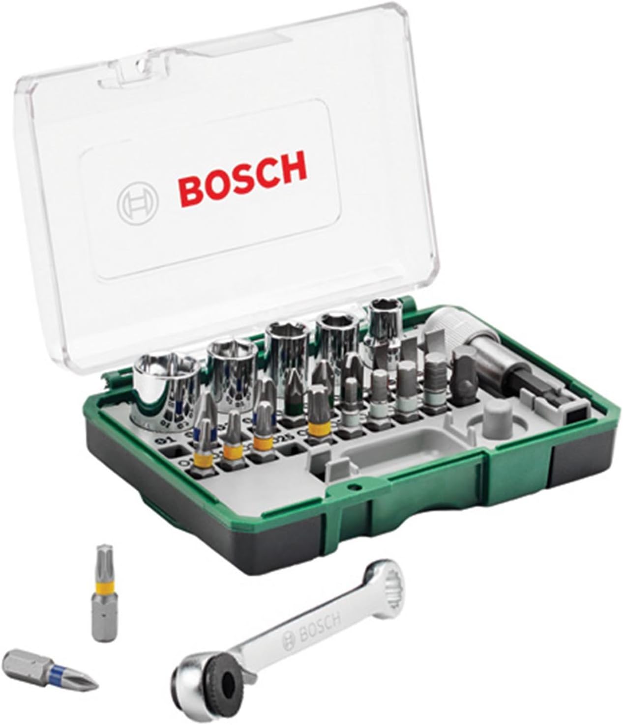Detalle de BOSCH 2607017375 マルチドライバー&ソケットセット 6種類の先端形状と手締め・電動工具対応