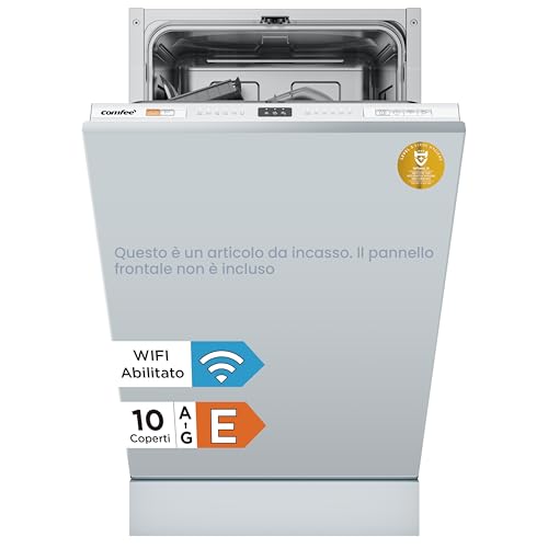Detalle de COMFEE Lavastoviglie da Incasso 45 cm 10 Coperti, 8 Programmi, Wifi, Inox