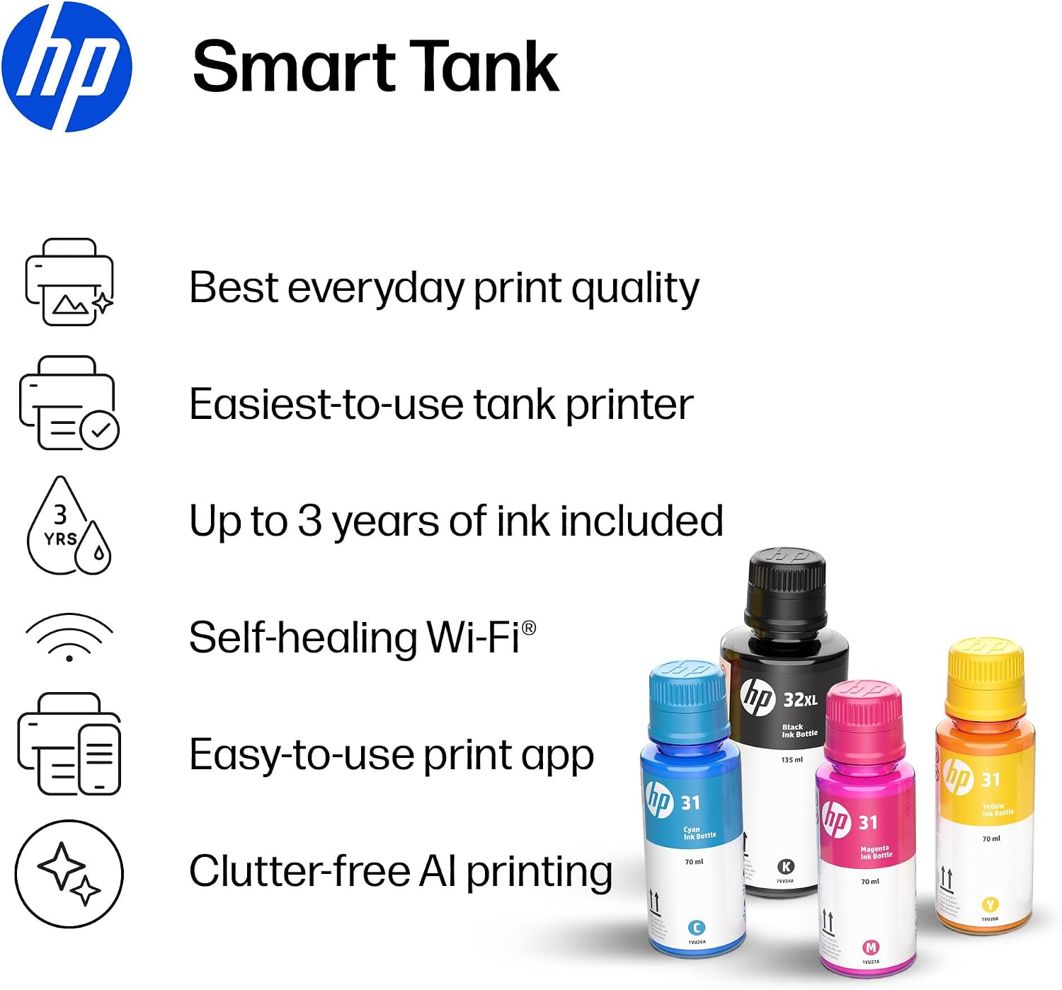 Thumbnail 2 de HP Smart Tank 6006 All-in-One Printer (Colour) with Wireless Wi‑Fi, Print/Scan/Copy