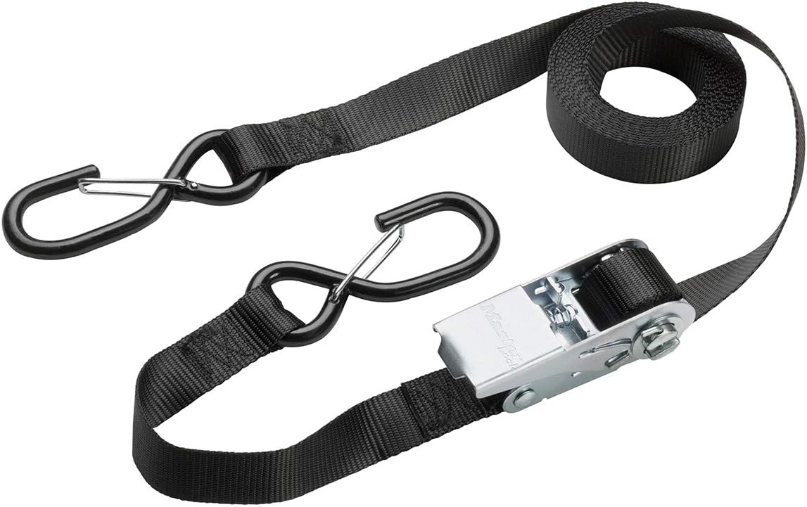 Detalle 2 de Master Lock 3223EURDAT Cinghia di Fissaggio 2,50 m x 25 mm, Nero – robusta e durevole