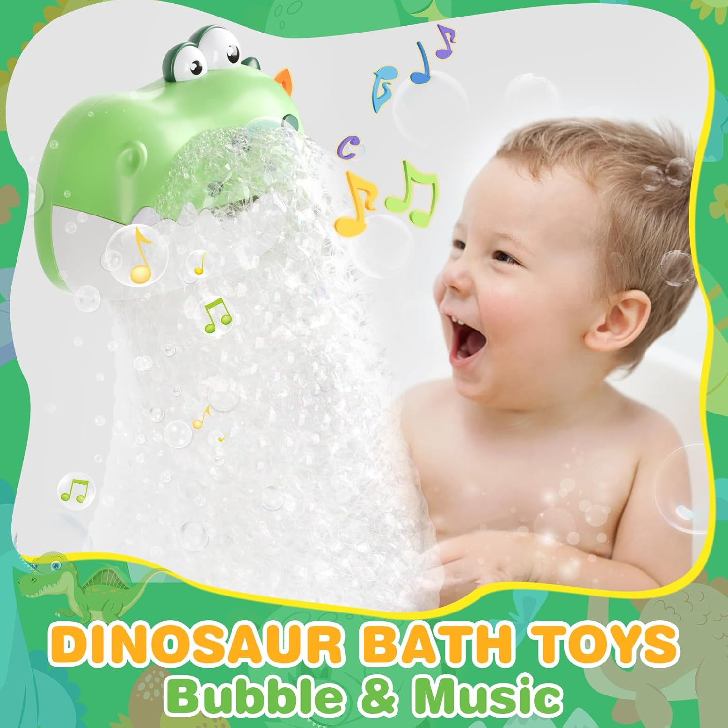 Thumbnail 1 de JoiTale Bath Bubble Toy Dinosaur