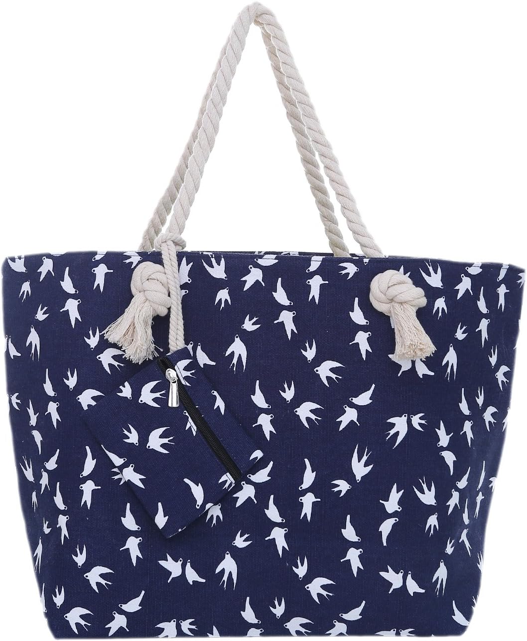 Detalle de DonDon Bolsa de playa grande con cremallera 🌊 Gaviota yate