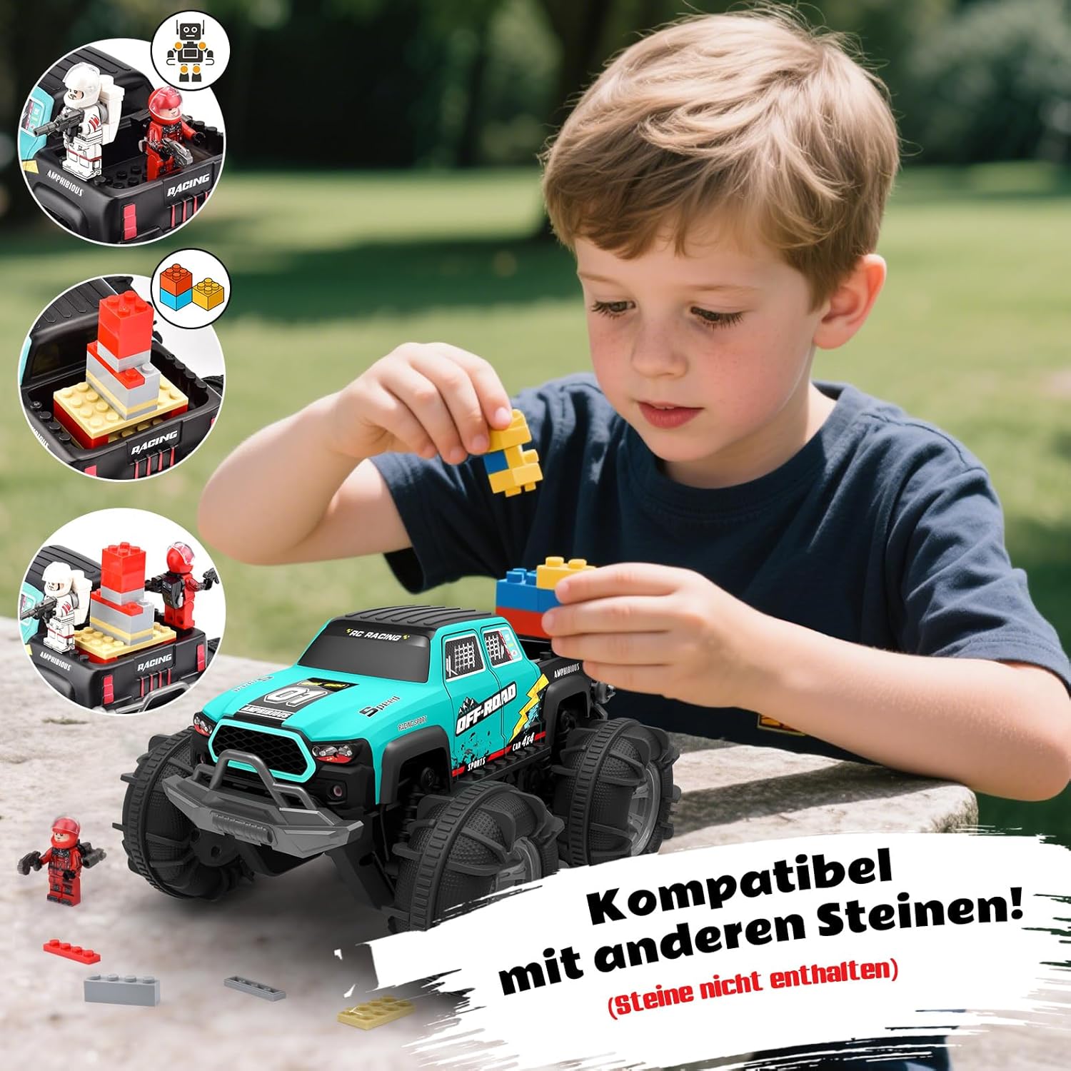 Detalle 2 de Amphibisches RC Auto 4WD mit Gestensensor