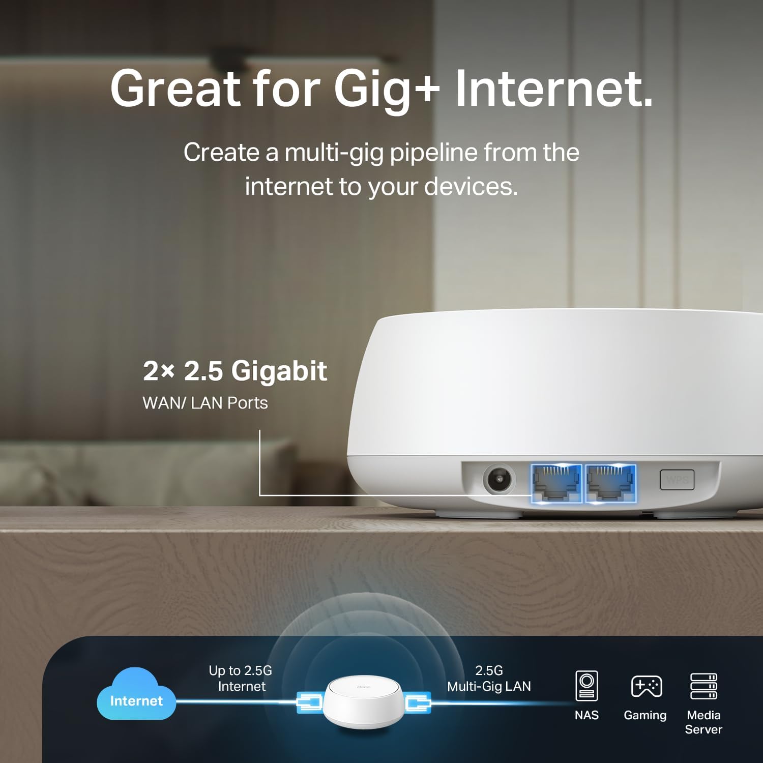 Thumbnail 4 de TP-Link Deco 7 BE23 WiFi 7 6,500 sqft