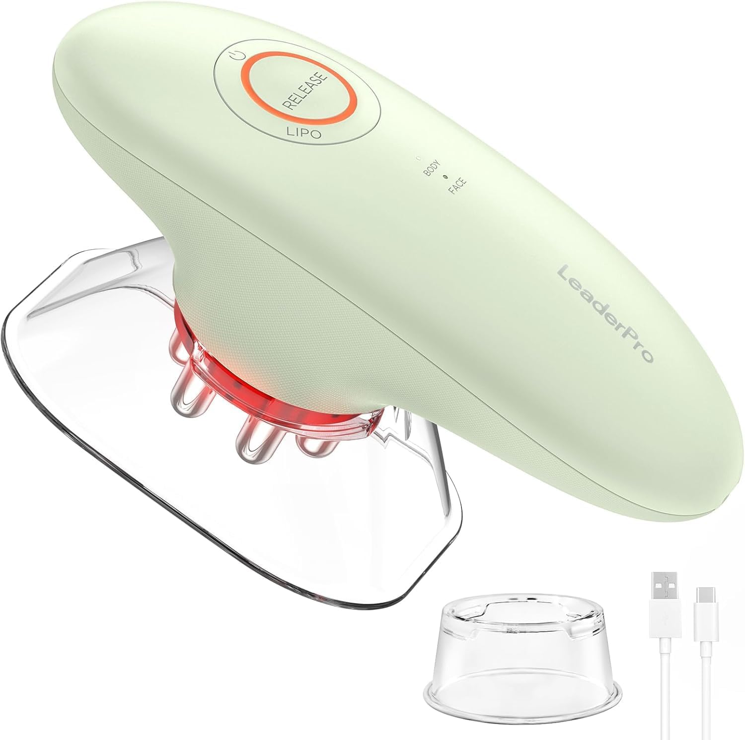 Thumbnail 6 de Masseur Anti Cellulite Électrique à Ventouse, EMS et Lumière Rouge – 3 Niveaux d’Intensité, Rose