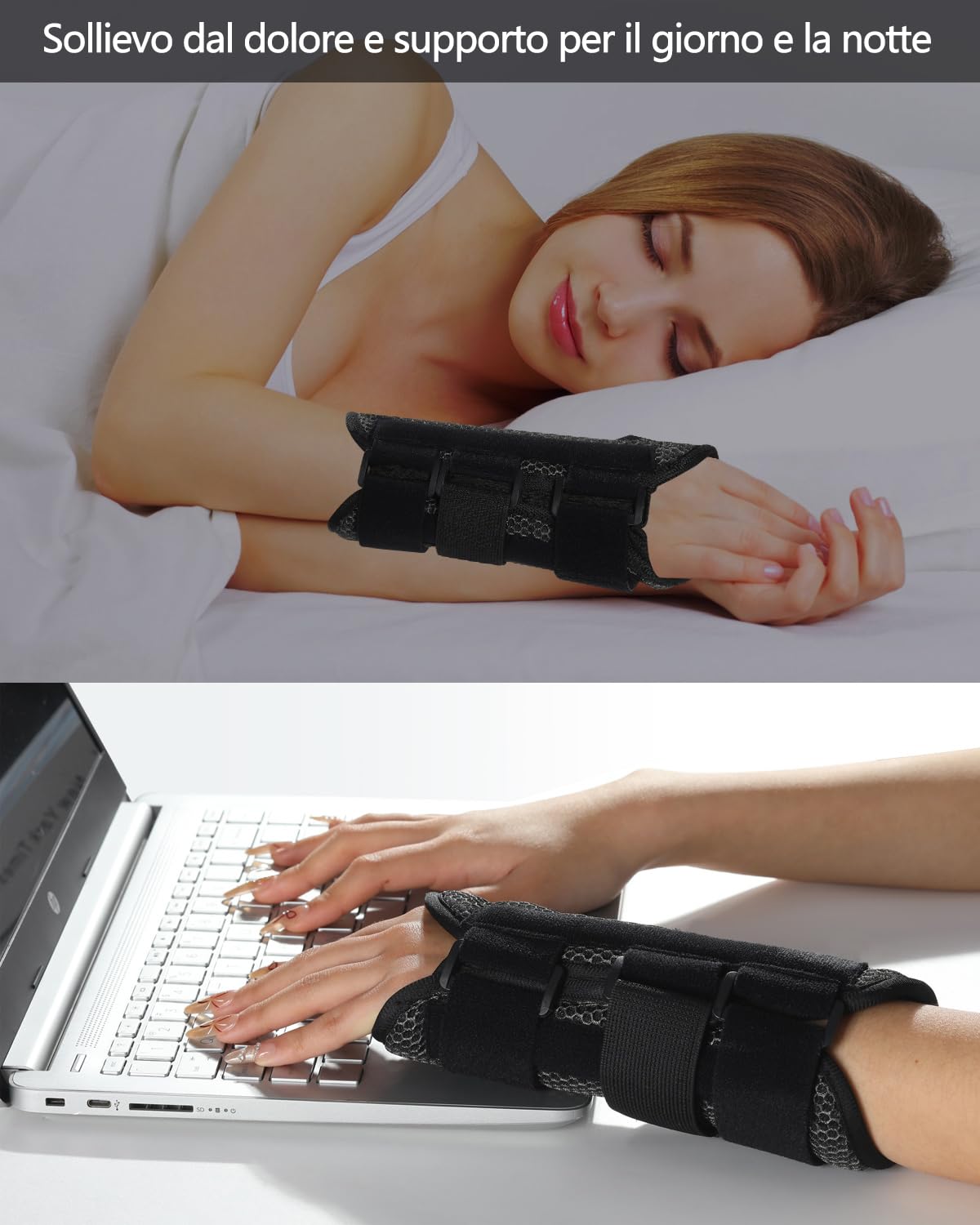 Thumbnail 4 de ABYON Tutore per Polso Notturno con Stecca HZ-08: sollievo mirato dal palmo all’avambraccio
