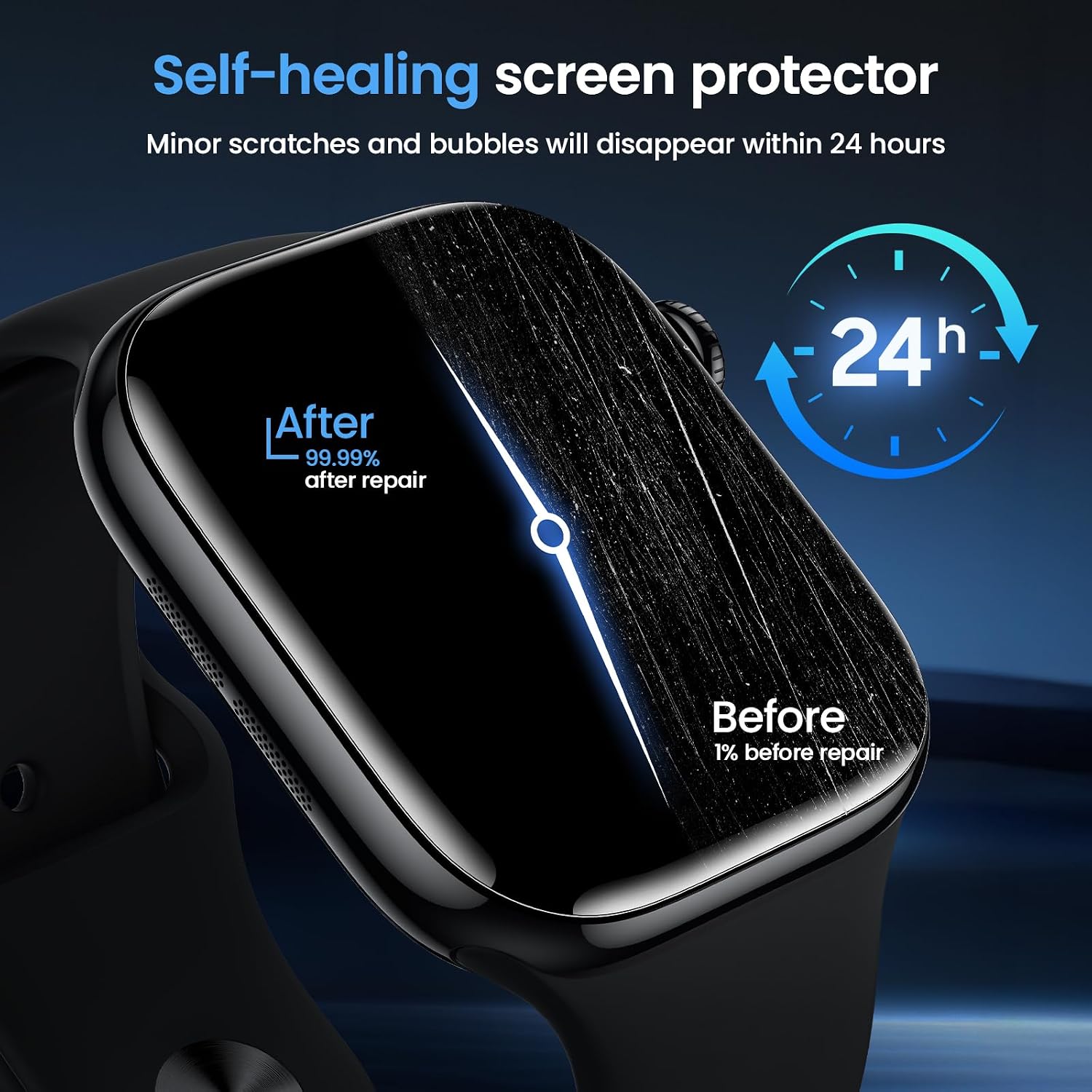 Thumbnail 5 de UniqueMe 42mm Apple Watch Screen Protector 4 Pack