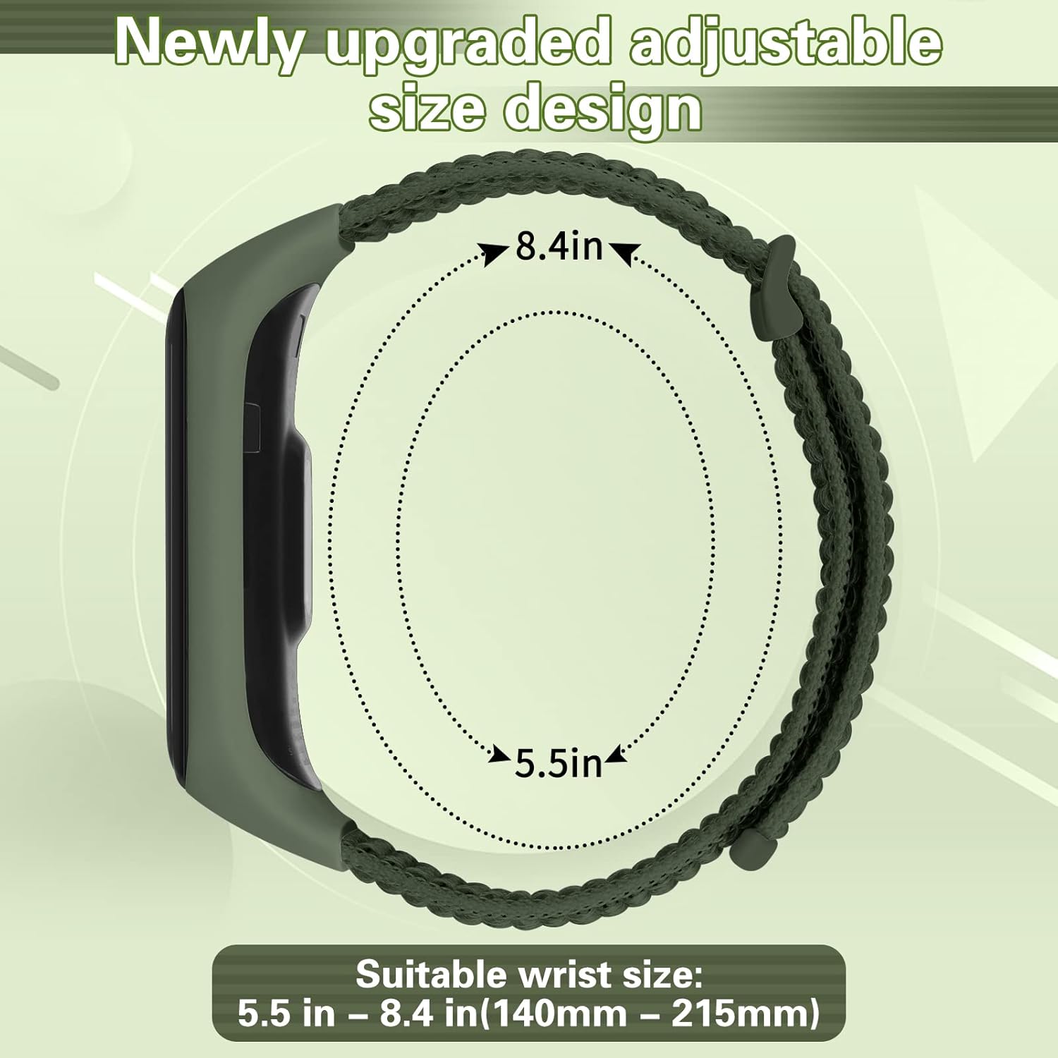 Thumbnail 2 de TumpCez Solo Loop Nylon Strap for Samsung Galaxy Fit 2 (adjustable sports replacement band)