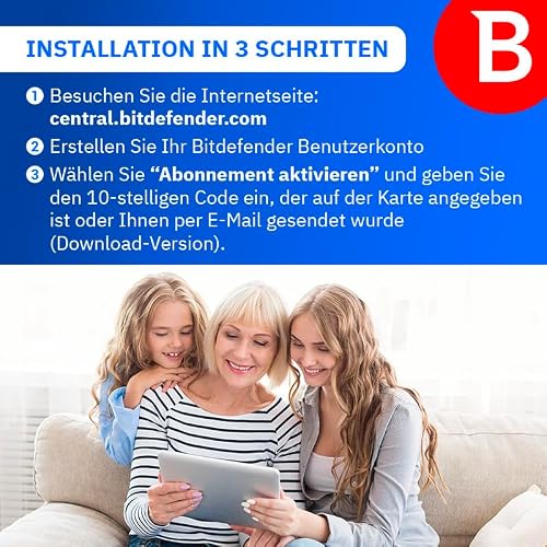 Detalle de Bitdefender Total Security 2026 – 5 Geräte, 1 Jahr, Aktivierung per E-Mail