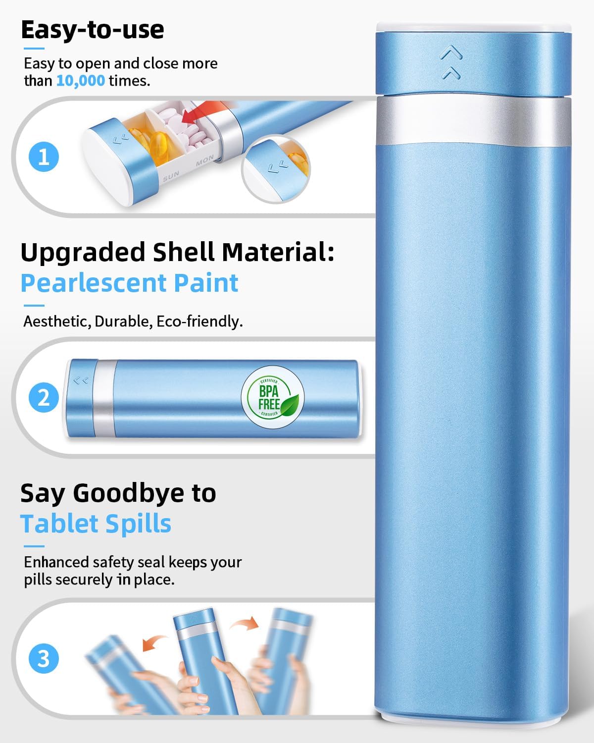 Thumbnail 3 de Betife 7 day pill box organiser