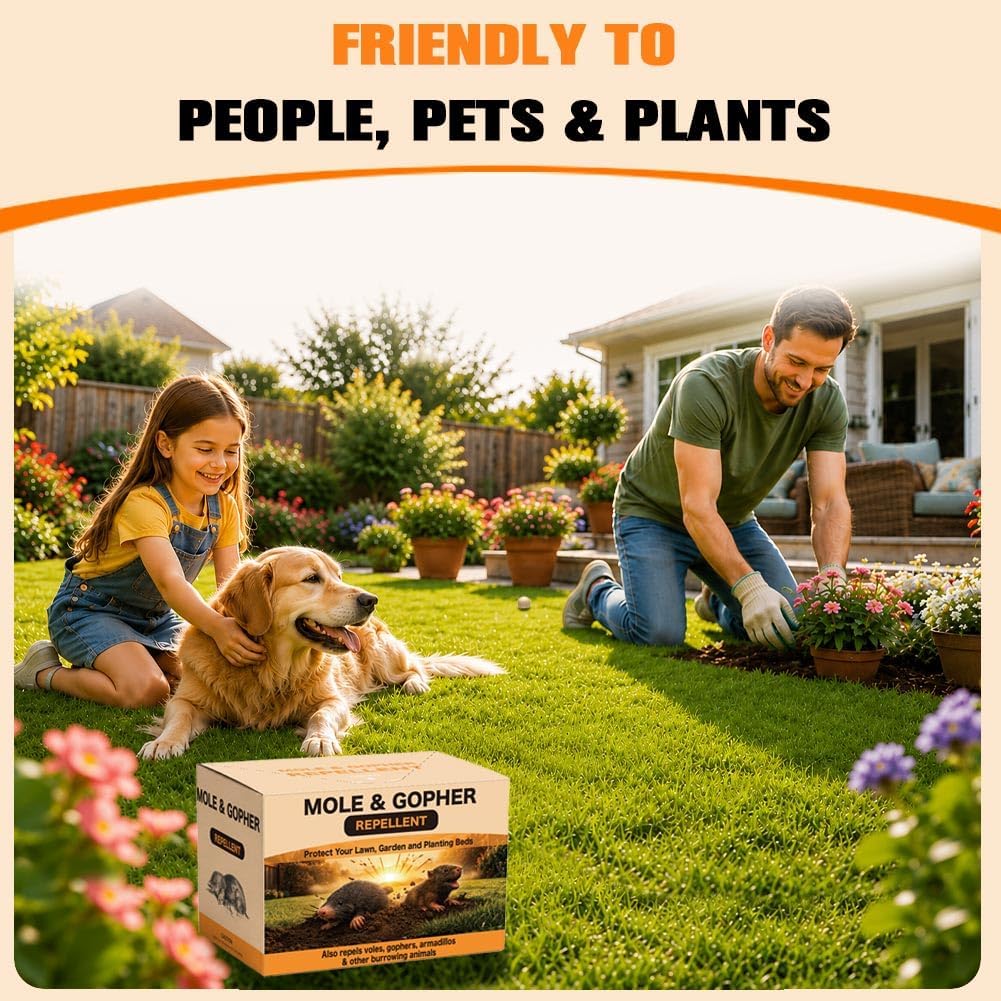 Detalle 1 de Kopplvn MOLE Mole Repellent Granules, 12-Pack, Covers Up to 120 Sq. Ft.