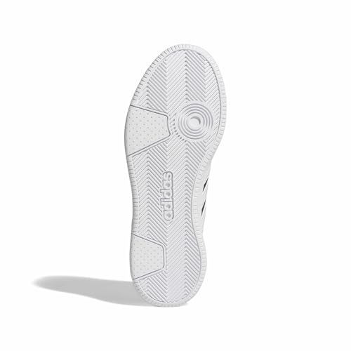 Detalle de adidas Men’s Hoops Classic Shoes in core Black/FTWR White/FTWR White (12 UK) – a practical everyday trainer