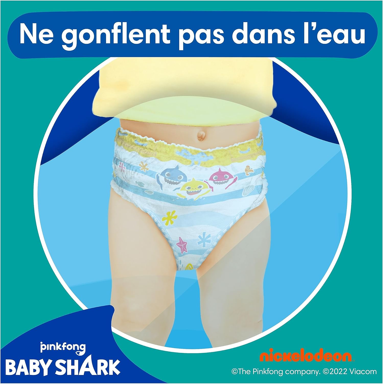 Thumbnail 6 de Pampers Splashers Taille 4-5 – 11 Couches-Culottes de Bain Jetables 9-15 kg, Baby Shark (Édition Limitée)
