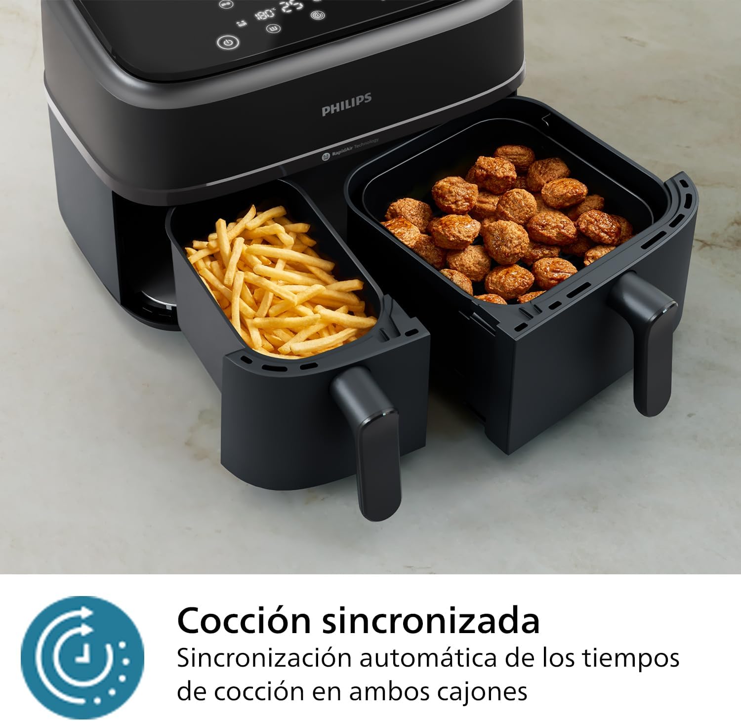 Thumbnail 5 de Philips Airfryer Dual Basket Serie 3000 🍟 9L, Cocina saludable