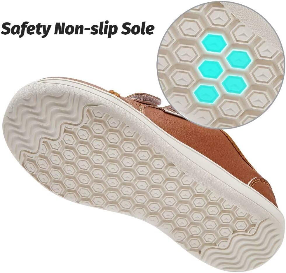 Thumbnail 4 de HOBIBEAR unisex barefootwandelschoenen voor kinderen van leer, breed en lichtgewicht
