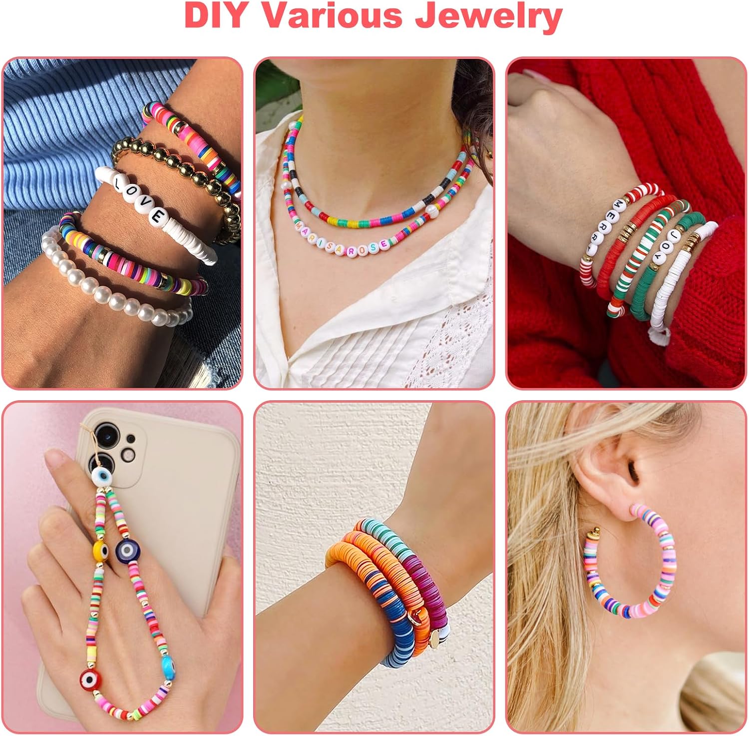 Thumbnail 3 de Dazhqp 20000 Clay Beads Kit 96 colours