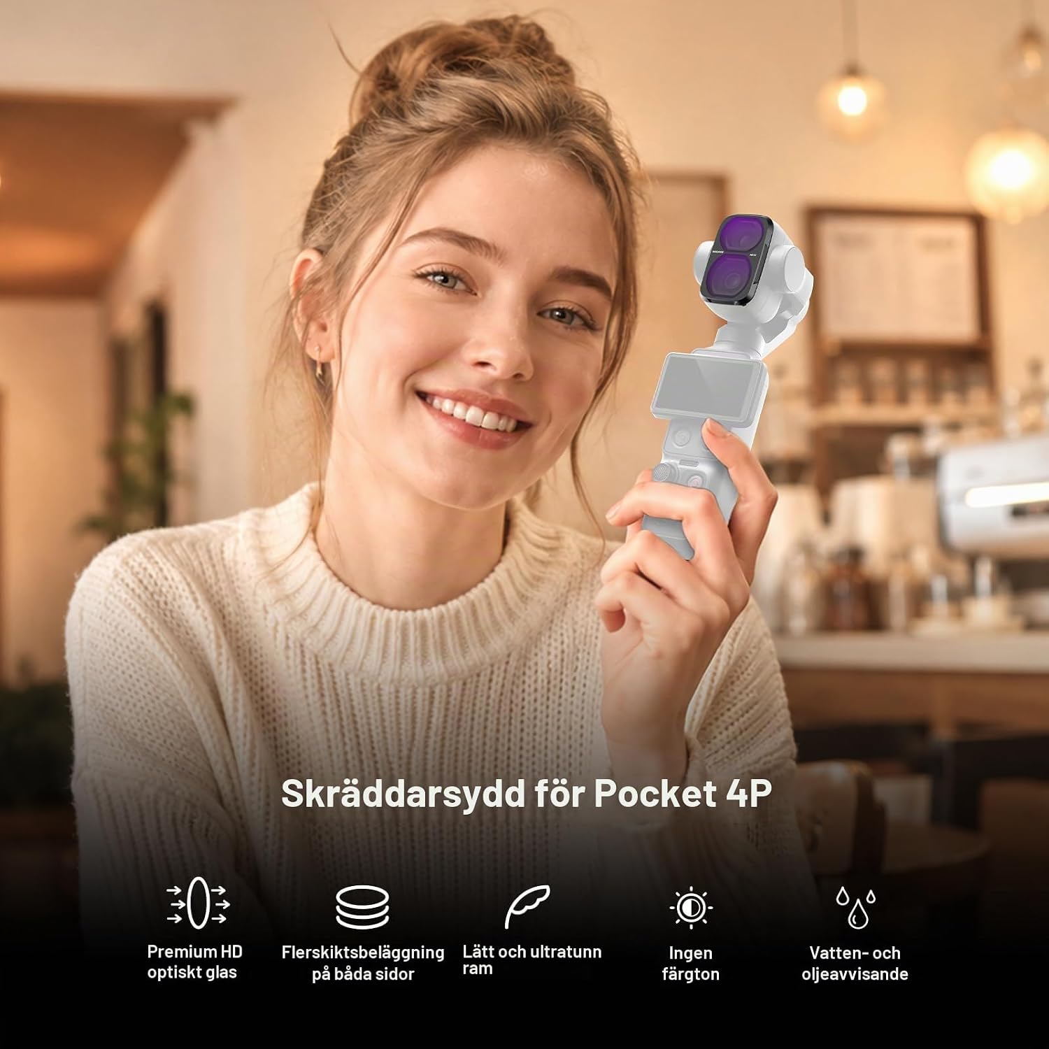 Thumbnail 1 de NEEWER ND-filterset för DJI Osmo Pocket 4P med ND8, ND16, ND32 och ND64