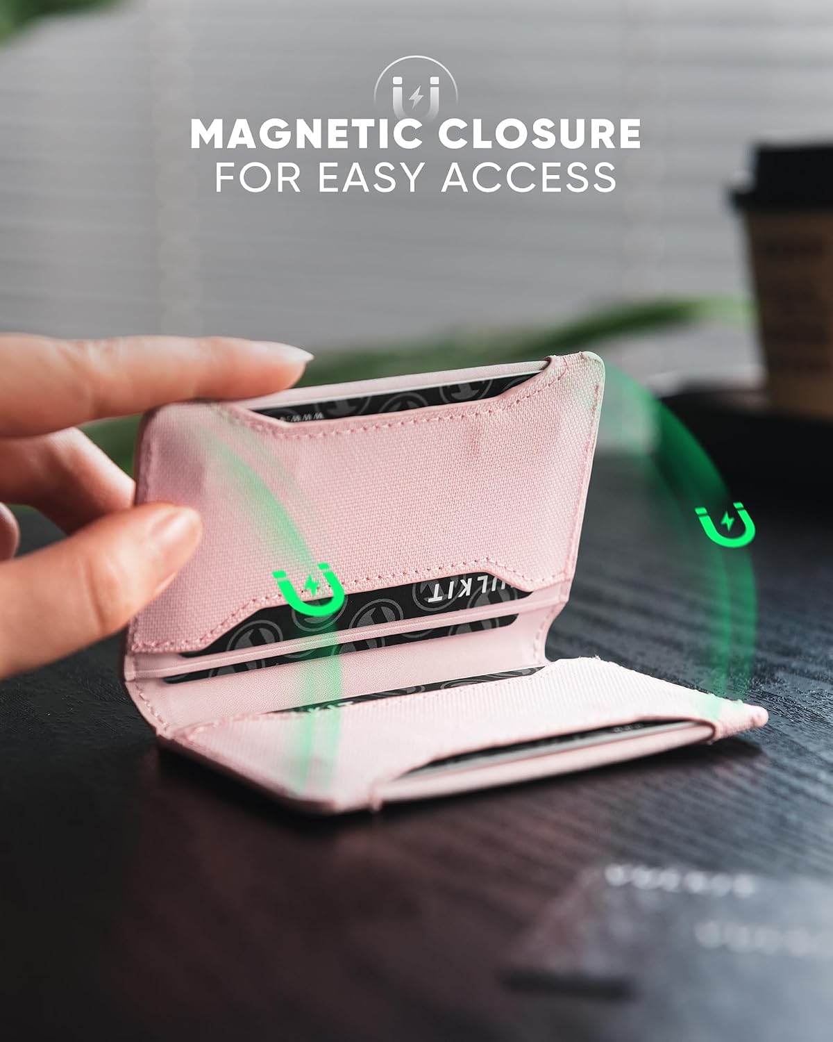 Detalle 2 de VULKIT Mini Geldbörse RFID Slim rosa