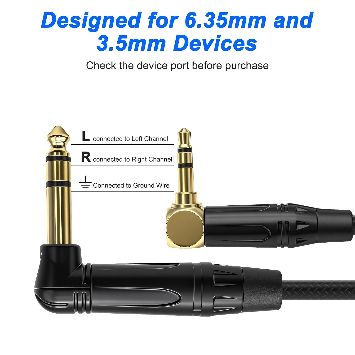 Thumbnail 1 de XMSJSIY Stereo Audio Cable, Nylon-Braided