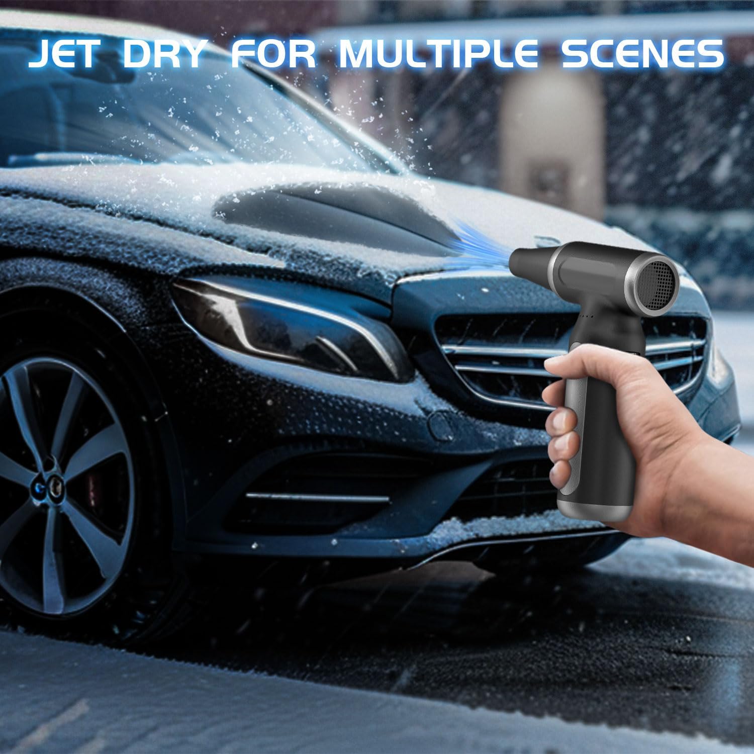 Thumbnail 3 de Cordless Compressed Air Duster with 200,000RPM Turbo Fan – USB Rechargeable 3-Gear Adjustable Air Blower (PC, Keyboard, Car)