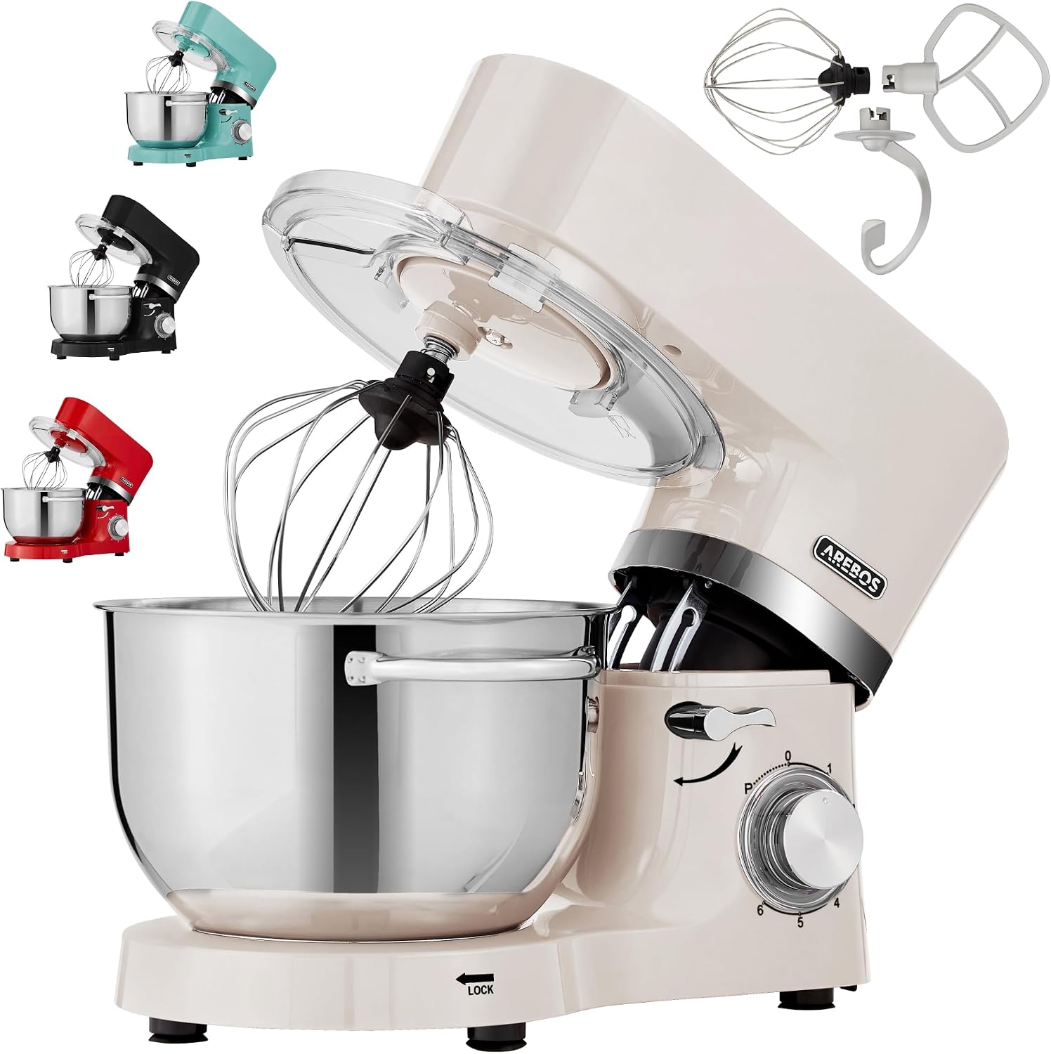 Detalle de Arebos Küchenmaschine 1500W Creme