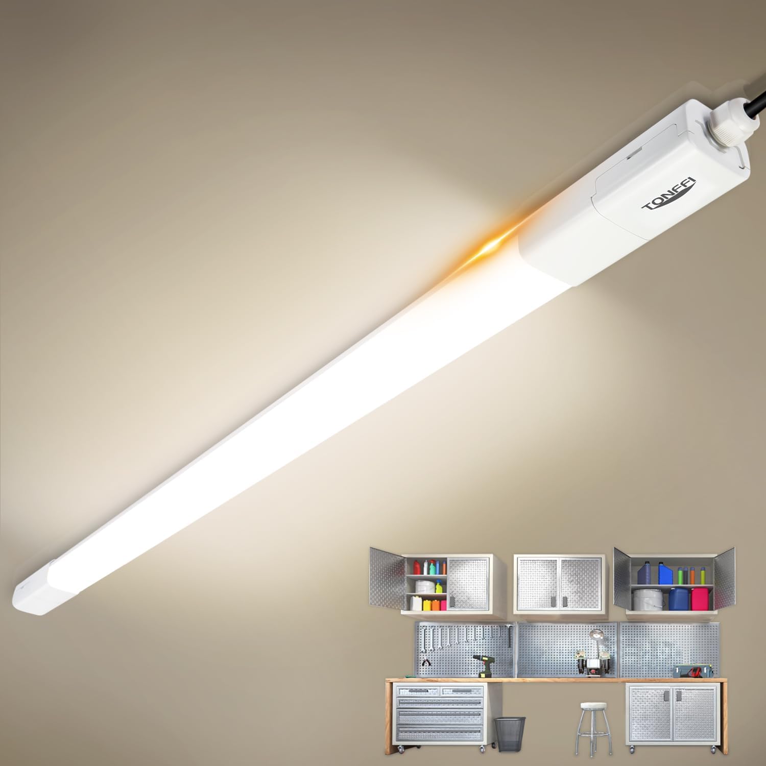 Detalle de TONFFI LED Feuchtraumleuchte 115 cm 36W
