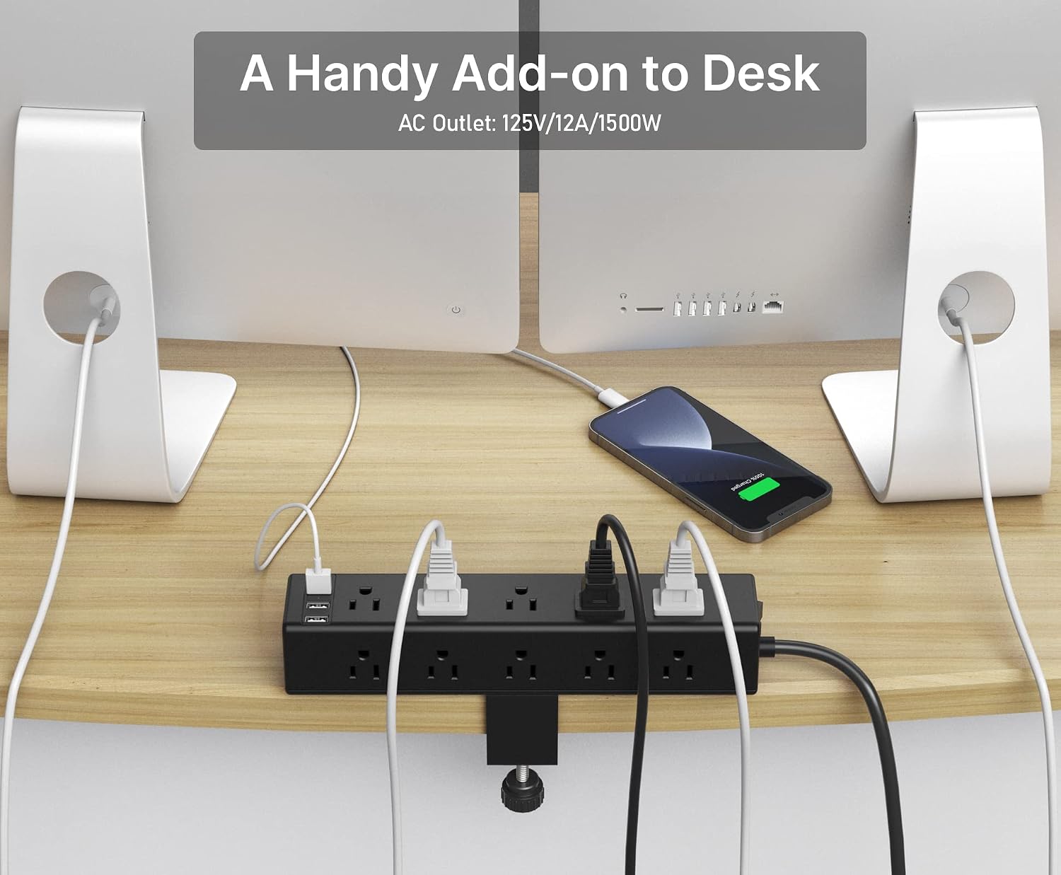 Detalle 2 de CCCEI Clamp-On Power Strip with 15 Outlets