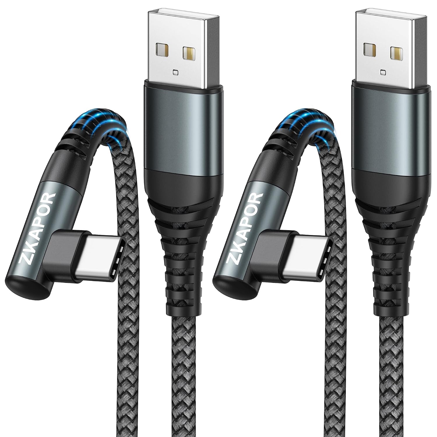 Imagen de ZKAPOR USB-C Cable 1M Right Angle en OfertitasTOP